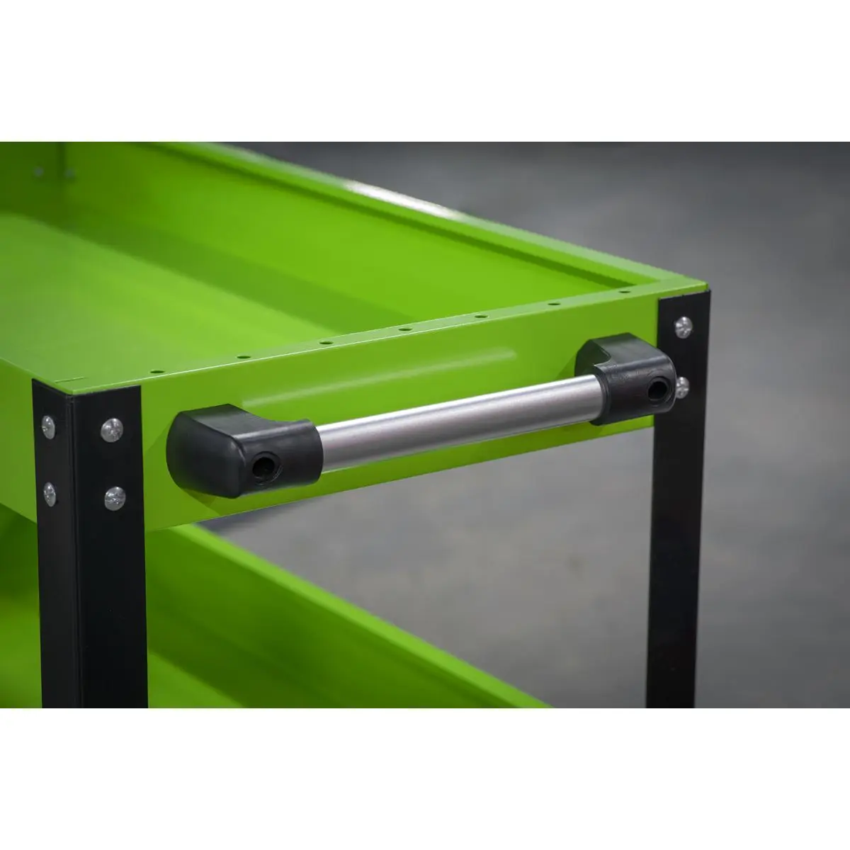 Sealey Superline Pro Workshop Trolley 3-Level Heavy-Duty - Hi-Vis Green - Image 3