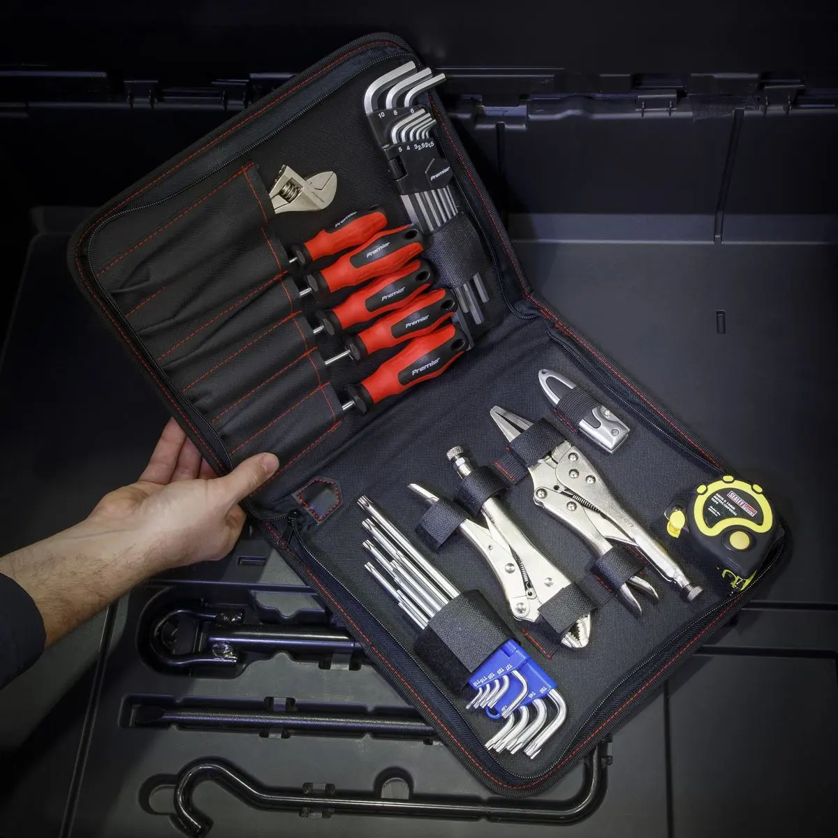 Sealey Zipped Tool Pouch 6-Pocket - Image 4