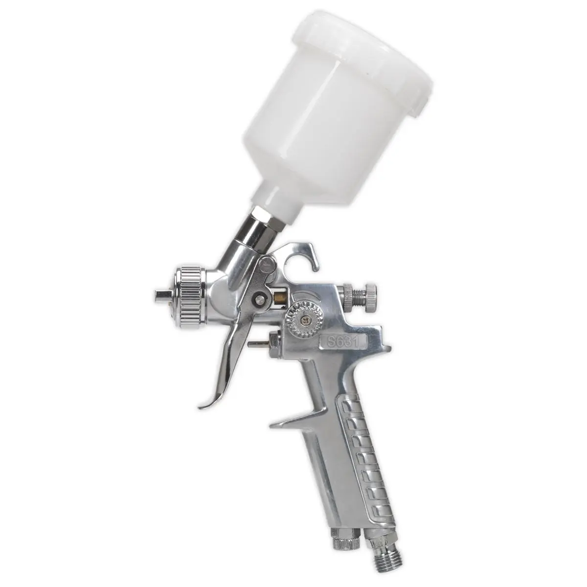 Siegen 1.0mm Set Up Gravity Feed Touch Up Spray Gun Paint Car Bodyshop Panel - Image 2
