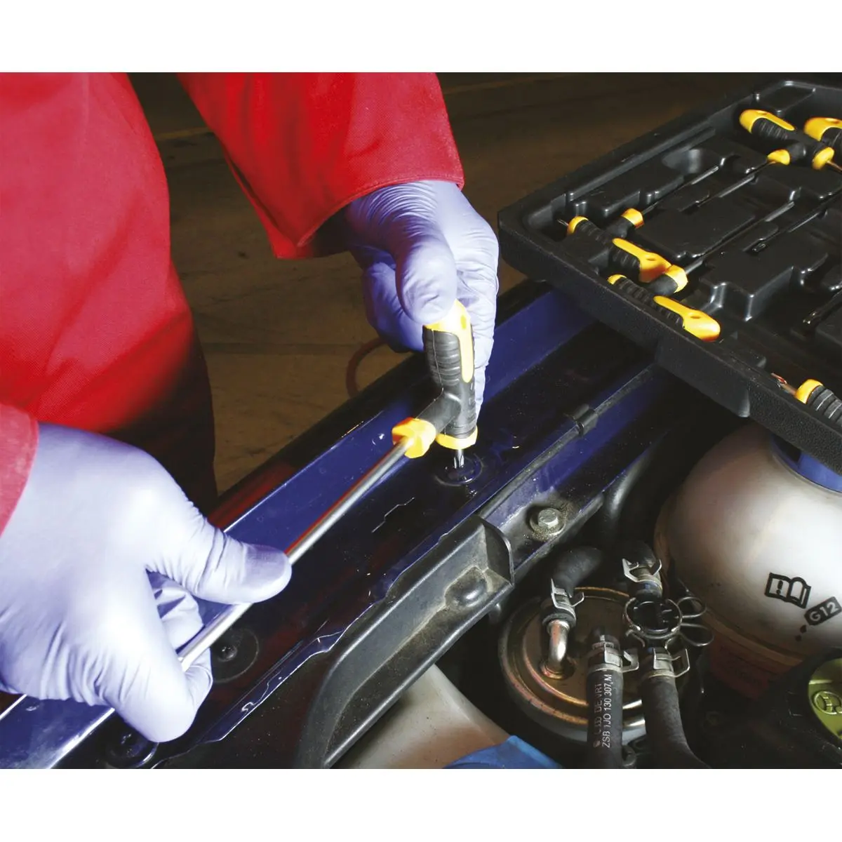 Siegen 16 Piece T-Handle Trx-Star & Hex Key Set Security & Ball End Short Long Shafts - Image 7