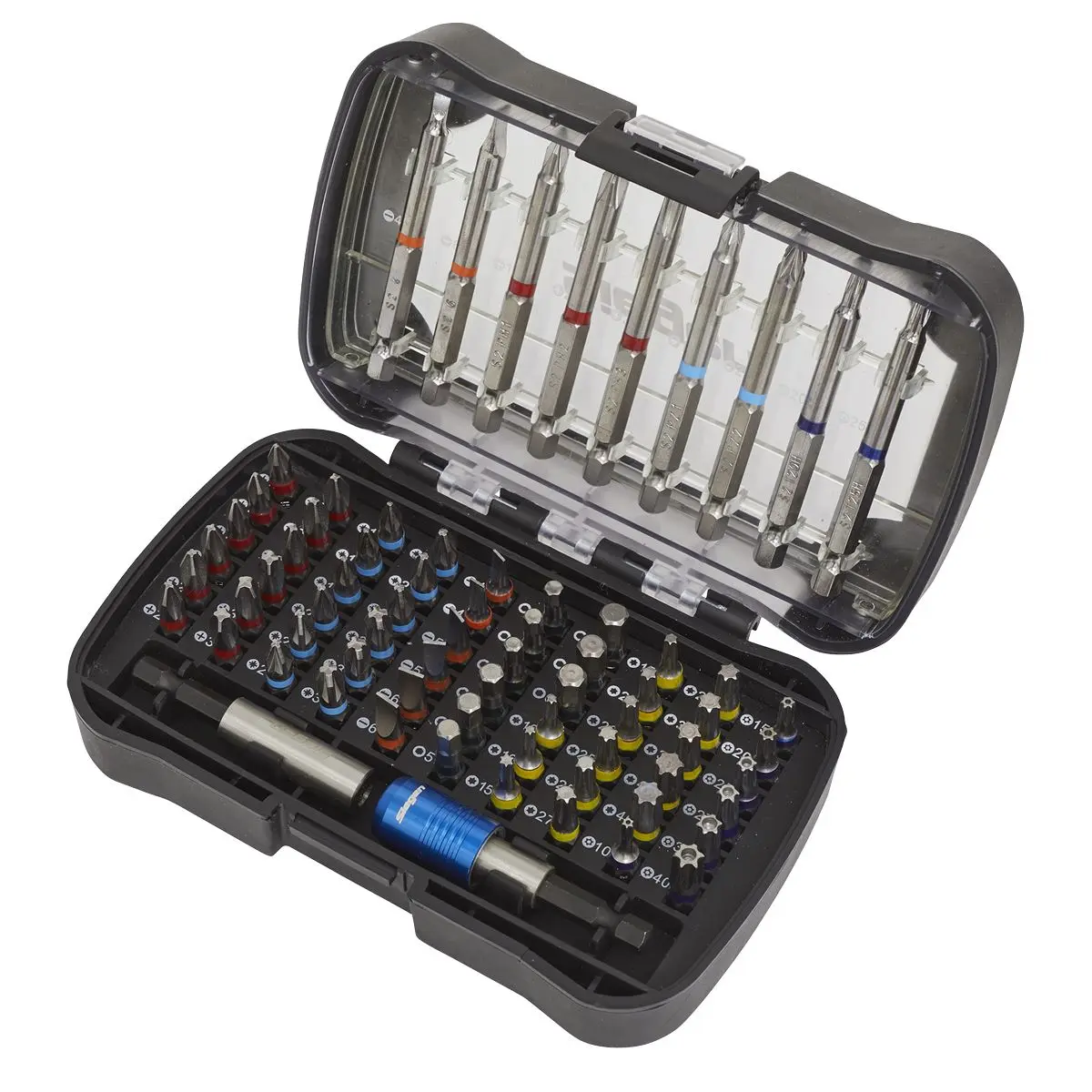 Siegen 71 Piece Colour Coded S2 Power Tool Screwdriver Bit Set Quick Release - Image 3