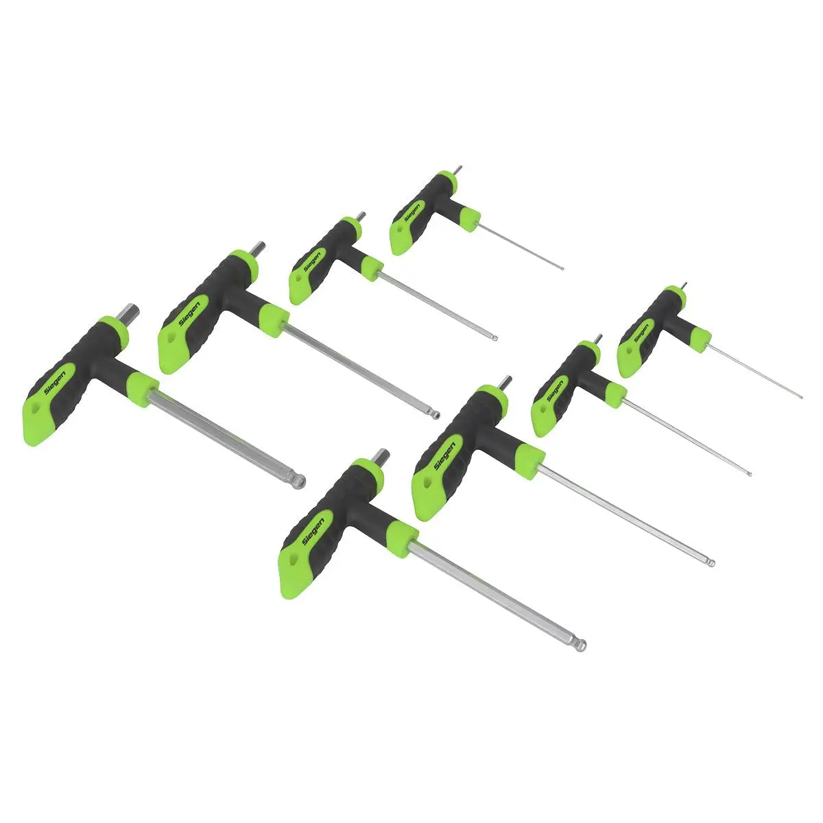 Siegen 8 Piece T-Handle Hex / Ball End Hex Key Set 2-10mm Wrench Allen Allan Alan - Image 3