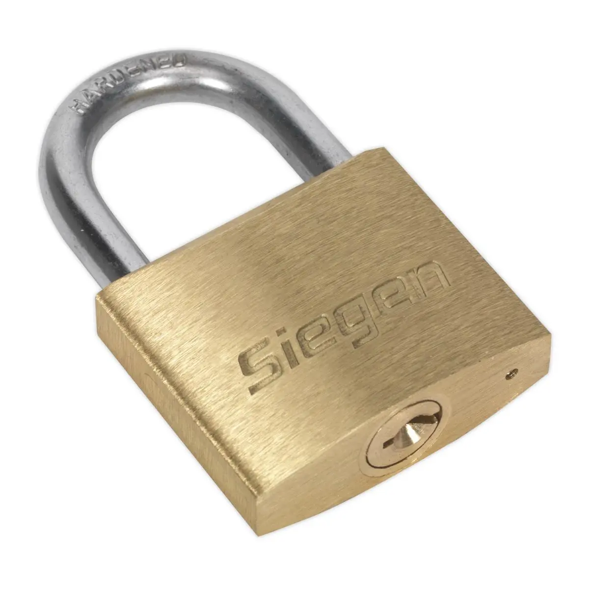 Siegen by Sealey Brass Body Padlock with Brass Cylinder 40mm - Image 2