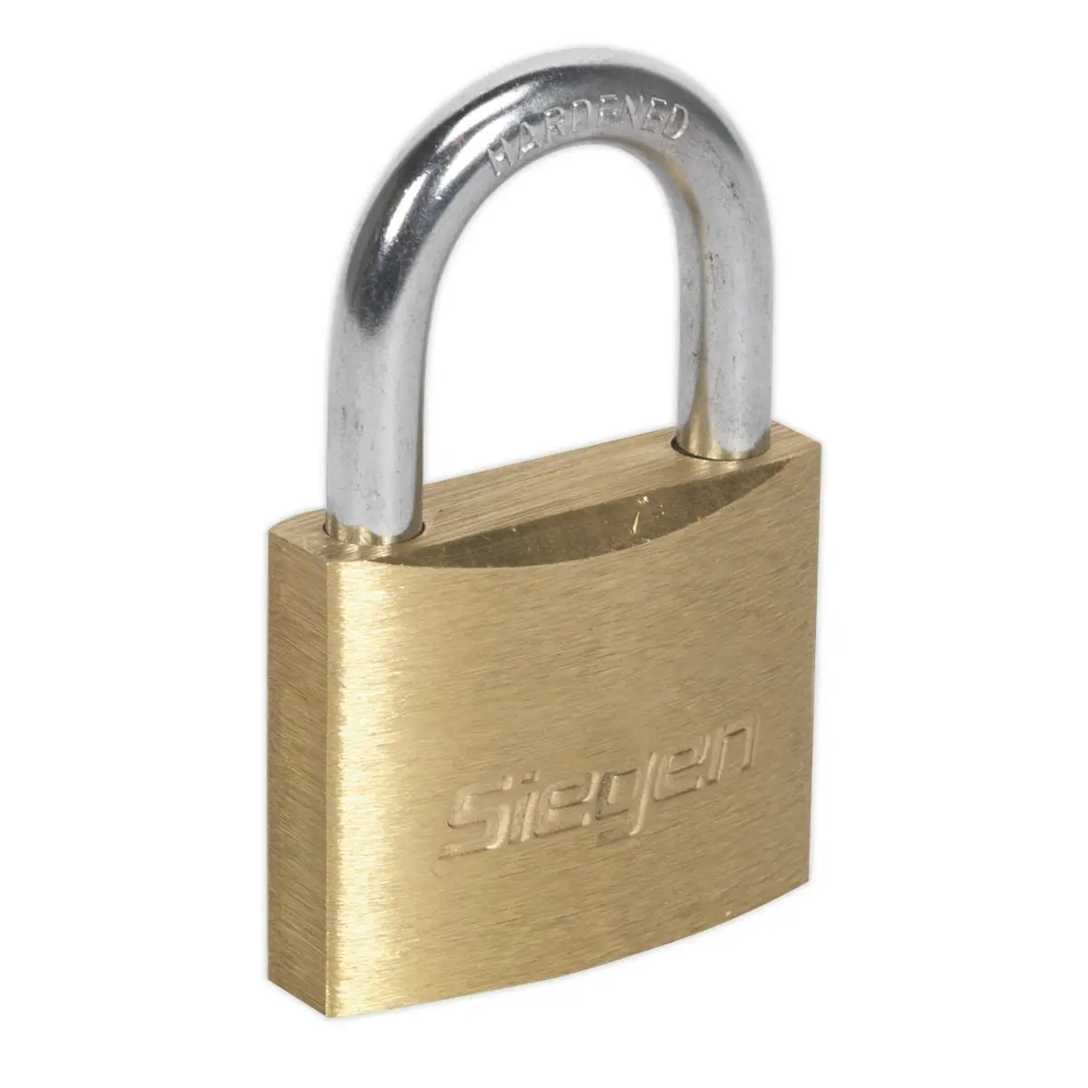 Siegen by Sealey Brass Body Padlock with Brass Cylinder 40mm - Image 3