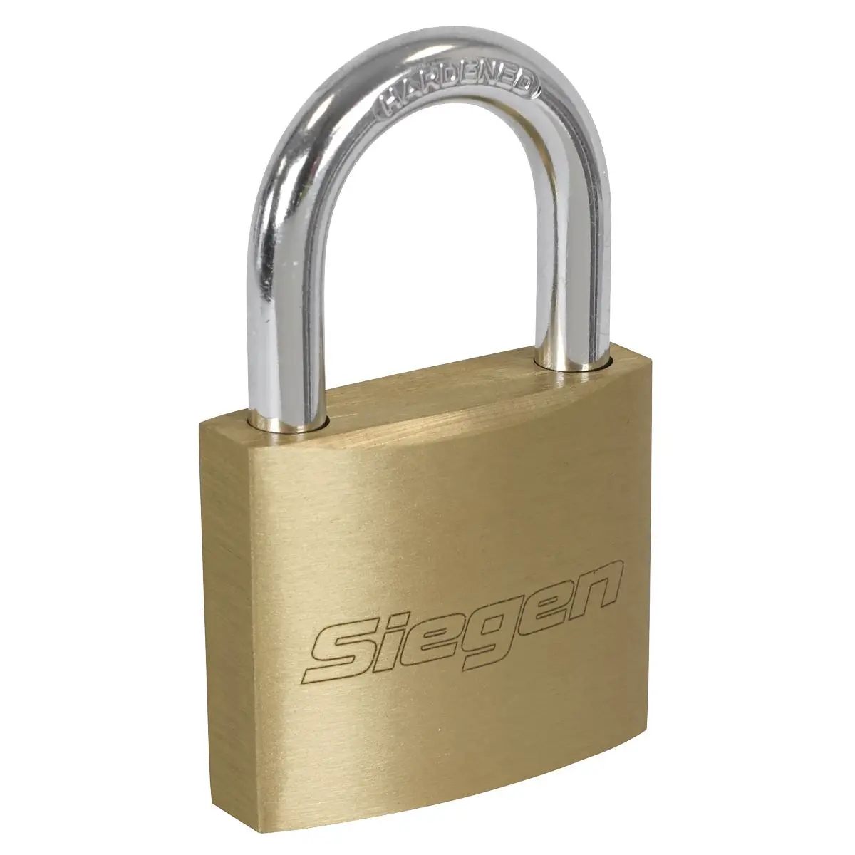 Siegen by Sealey Brass Body Padlock with Brass Cylinder Keyed Alike - Pack of 4 - Image 5