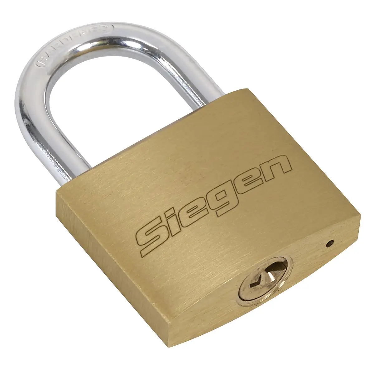 Siegen by Sealey Brass Body Padlock with Brass Cylinder Keyed Alike - Pack of 4 - Image 7