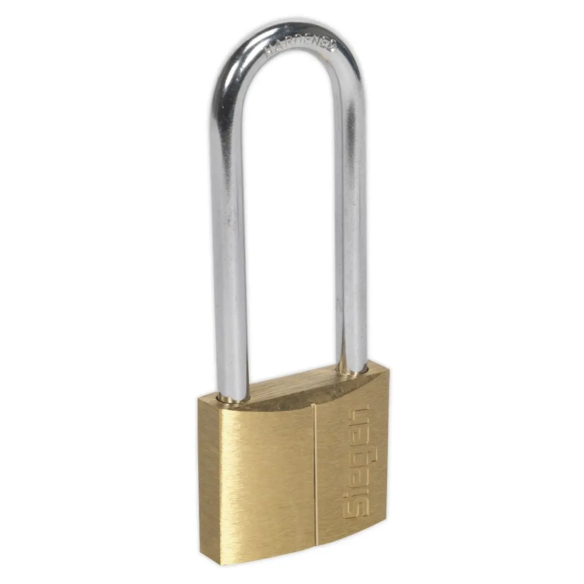 Siegen by Sealey Brass Body Padlock with Brass Cylinder Long Shackle 40mm - Image 2
