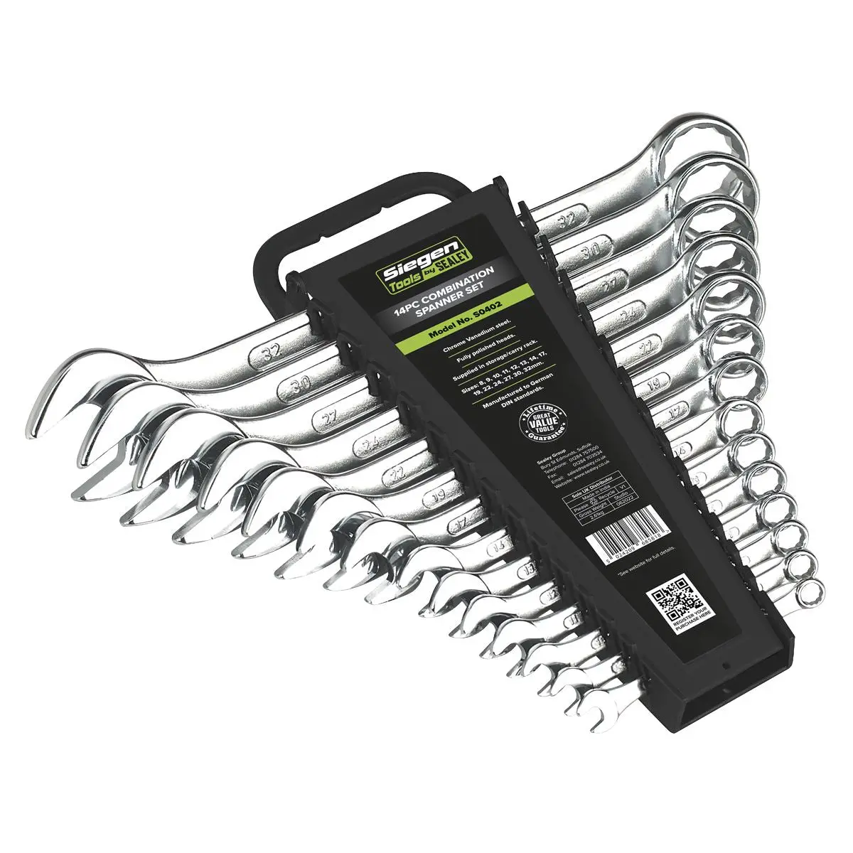 Siegen by Sealey Combination Spanner Set 14pc Metric