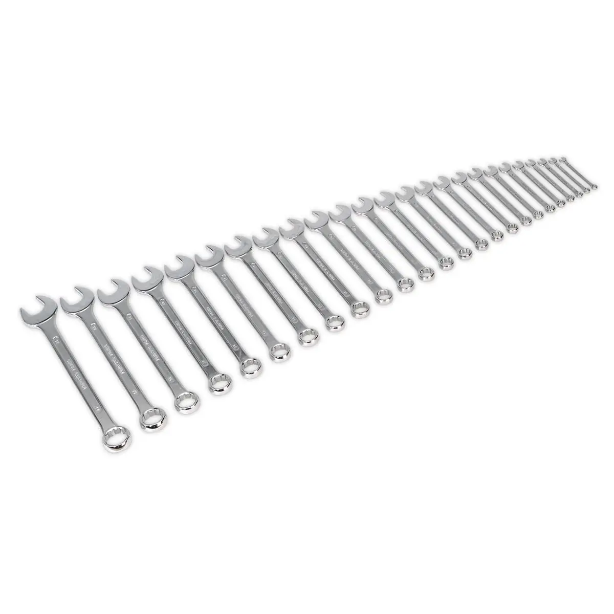 Siegen by Sealey Combination Spanner Set 25pc Jumbo Metric