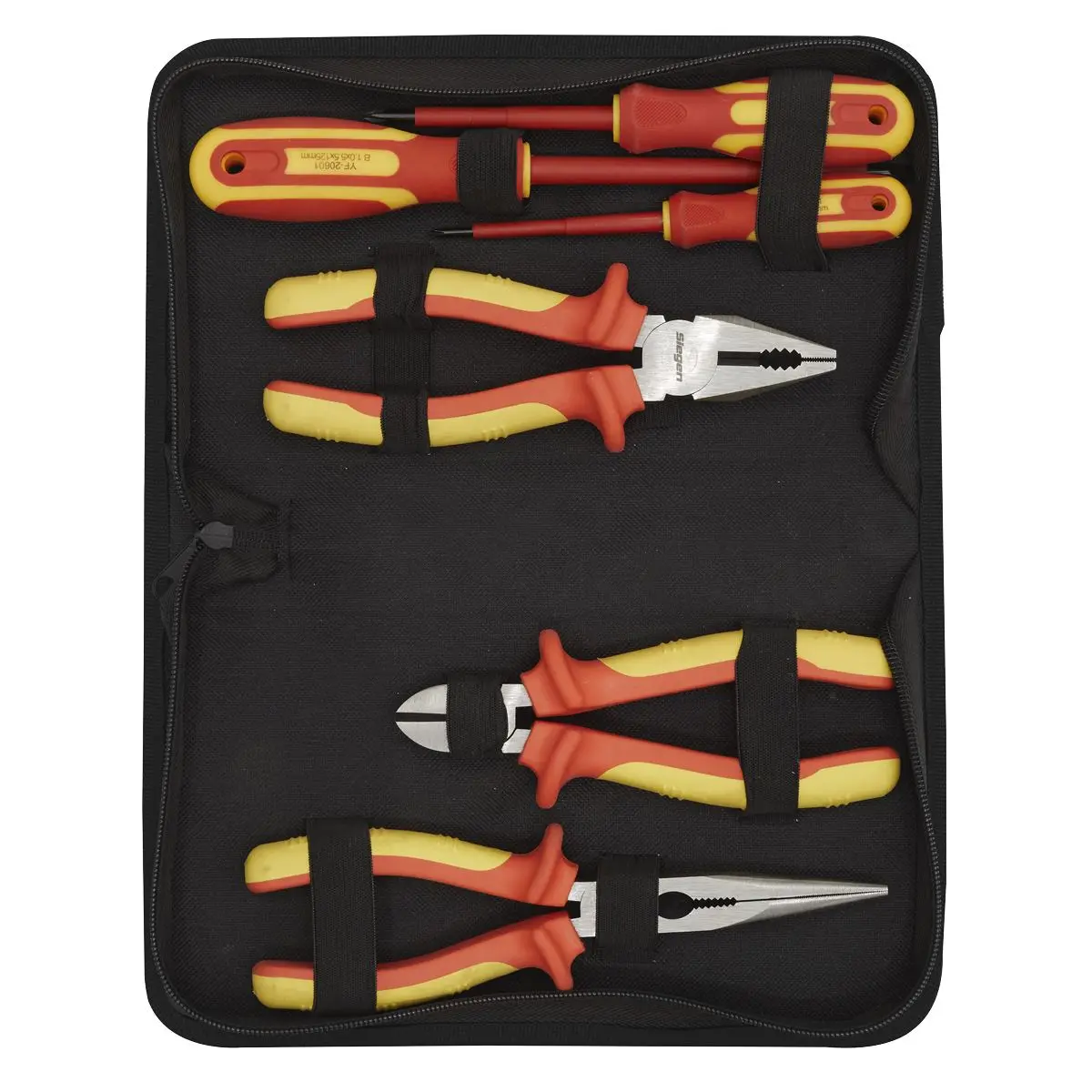 Siegen by Sealey Electrical VDE Tool Set 6 Piece Pliers Screwdrivers - Image 4