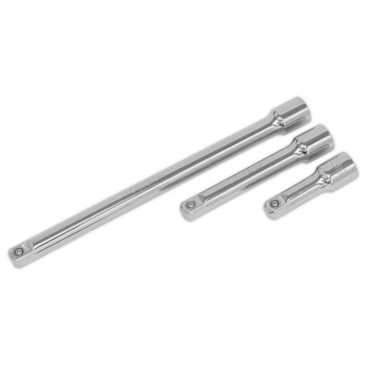 Siegen by Sealey Extension Bar Set 3pc 1/2"Sq Drive - Image 4