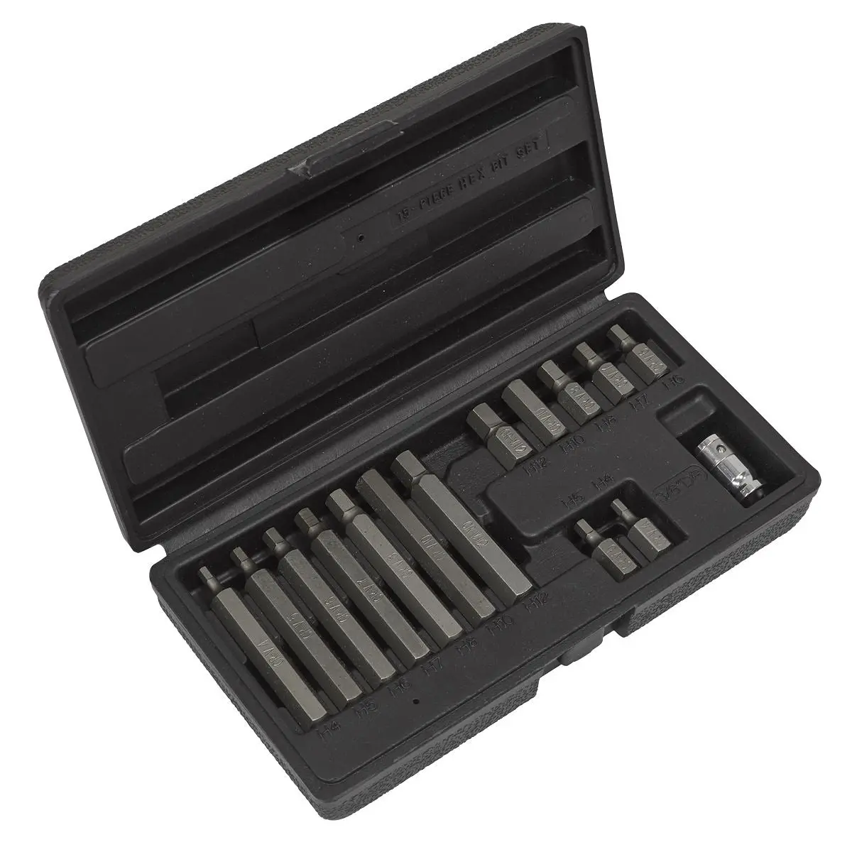 Siegen by Sealey Hex Bit and Holder Set 15pc - Metric