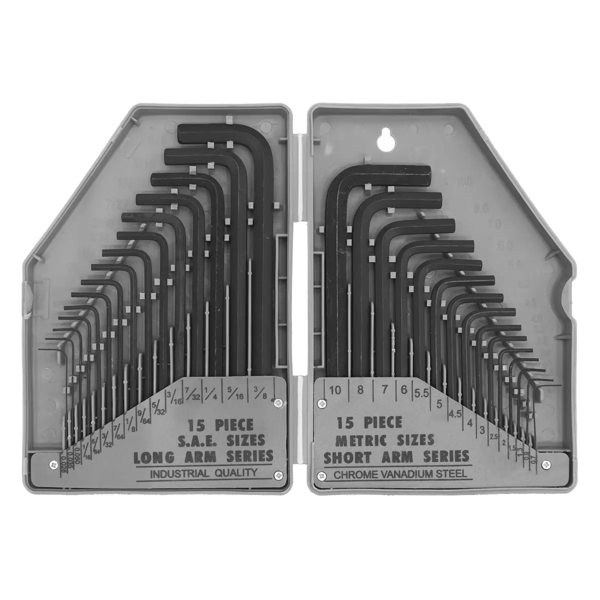 Siegen by Sealey Hex Key Set 30pc Long/Short-Arm - Metric/Imperial - Image 3