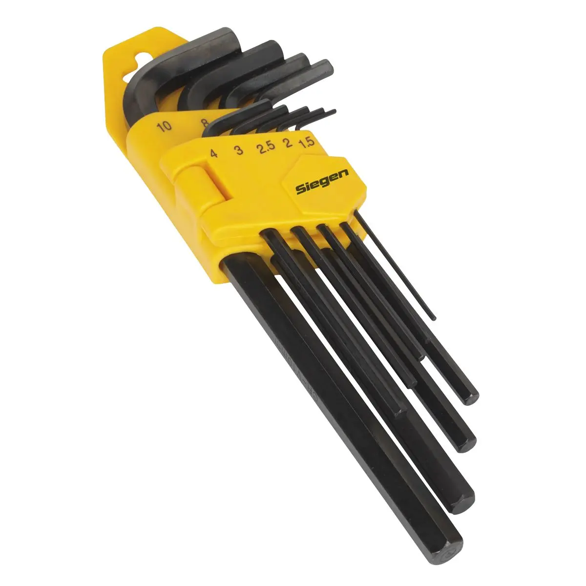 Siegen by Sealey Hex Key Set 9pc Long Metric - Image 2