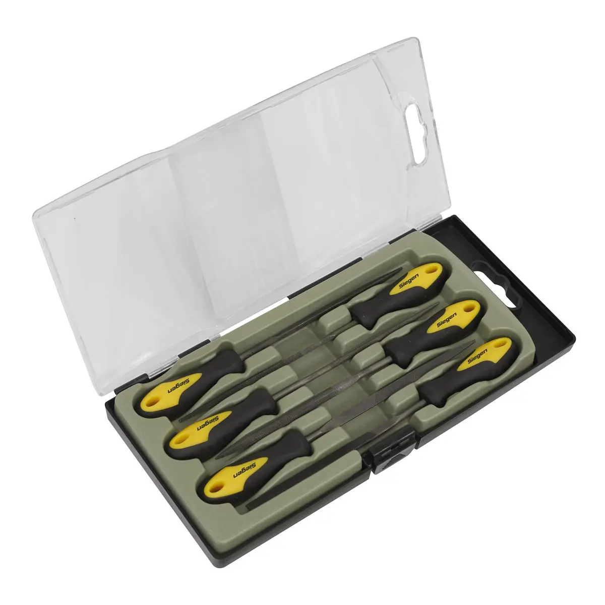Siegen by Sealey Needle File Set 6pc 100mm - Image 2