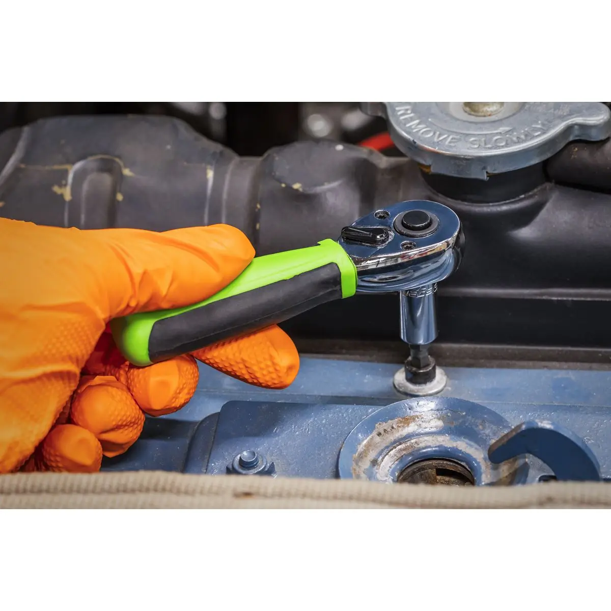 Siegen by Sealey Ratchet Wrench 1/4"Sq Drive Stubby – Flip Reverse - Image 9