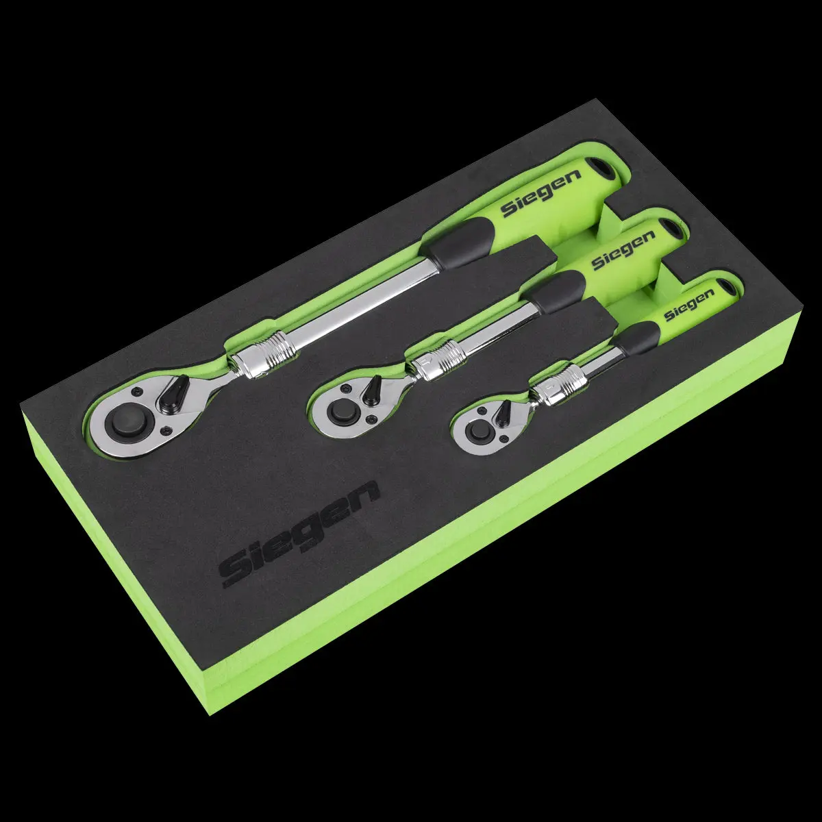 Siegen by Sealey Siegen Extendable Ratchet Wrench Set 3pc
