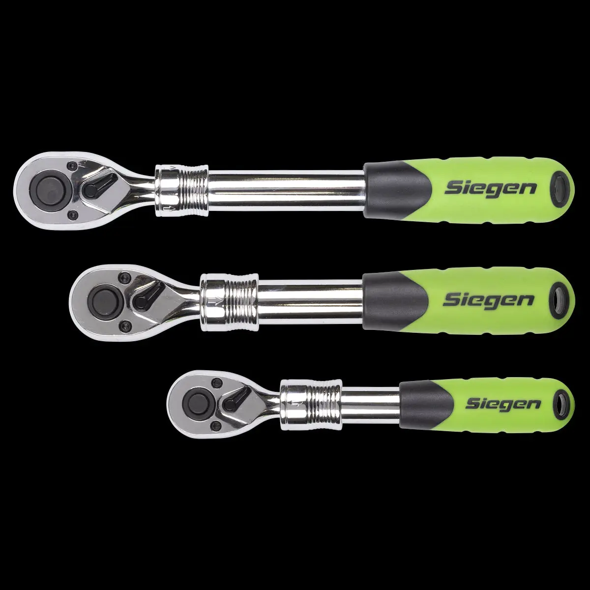 Siegen by Sealey Siegen Extendable Ratchet Wrench Set 3pc - Image 6