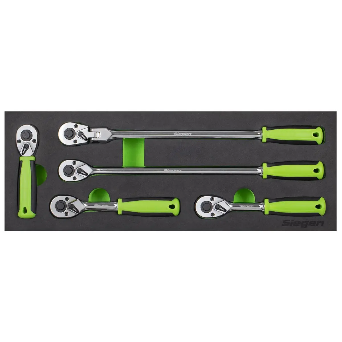 Siegen by Sealey Ratchet Wrench Set 1/4"Sq 5pc Drive Flip Reverse - Image 5