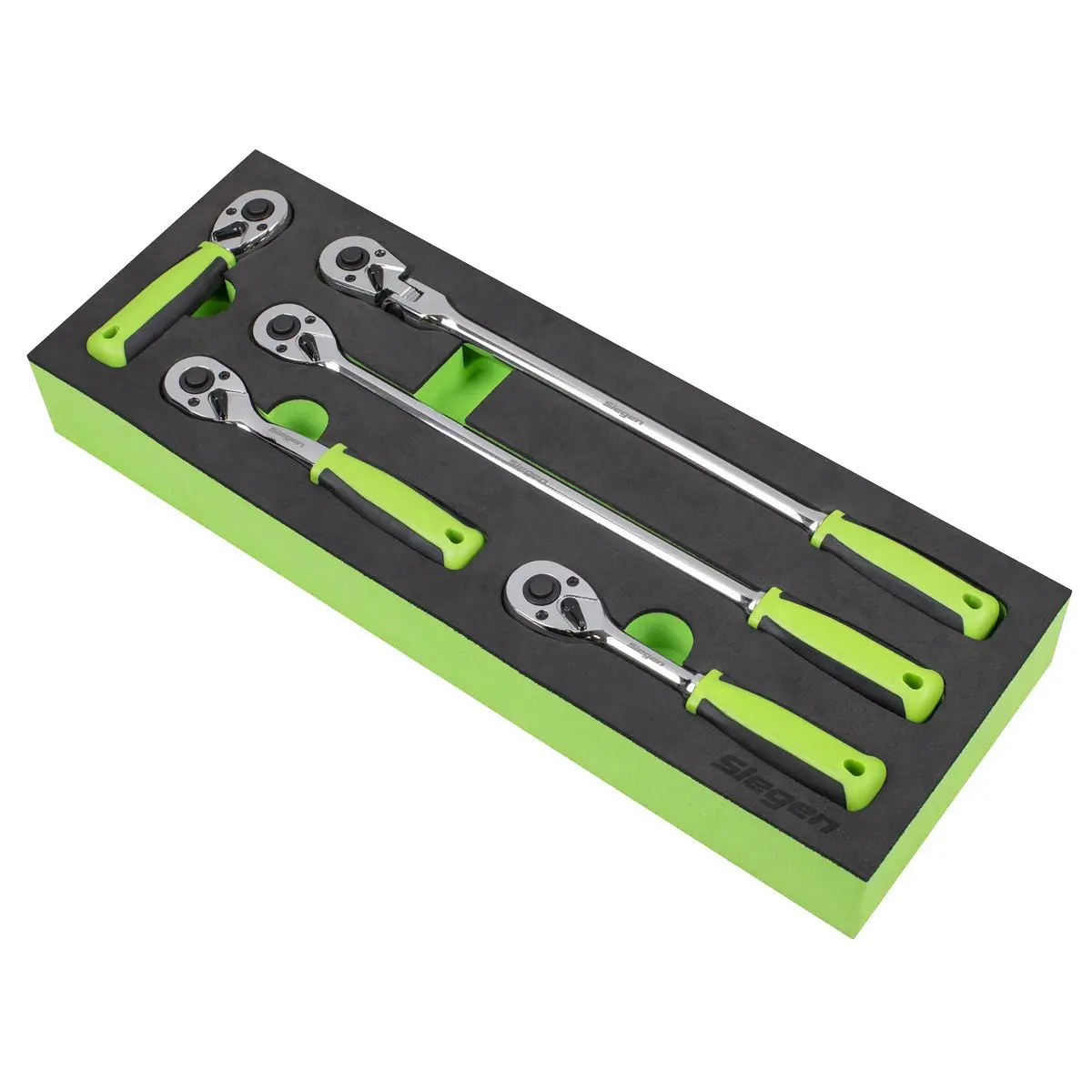 Siegen by Sealey Ratchet Wrench Set 1/4"Sq 5pc Drive Flip Reverse - Image 7