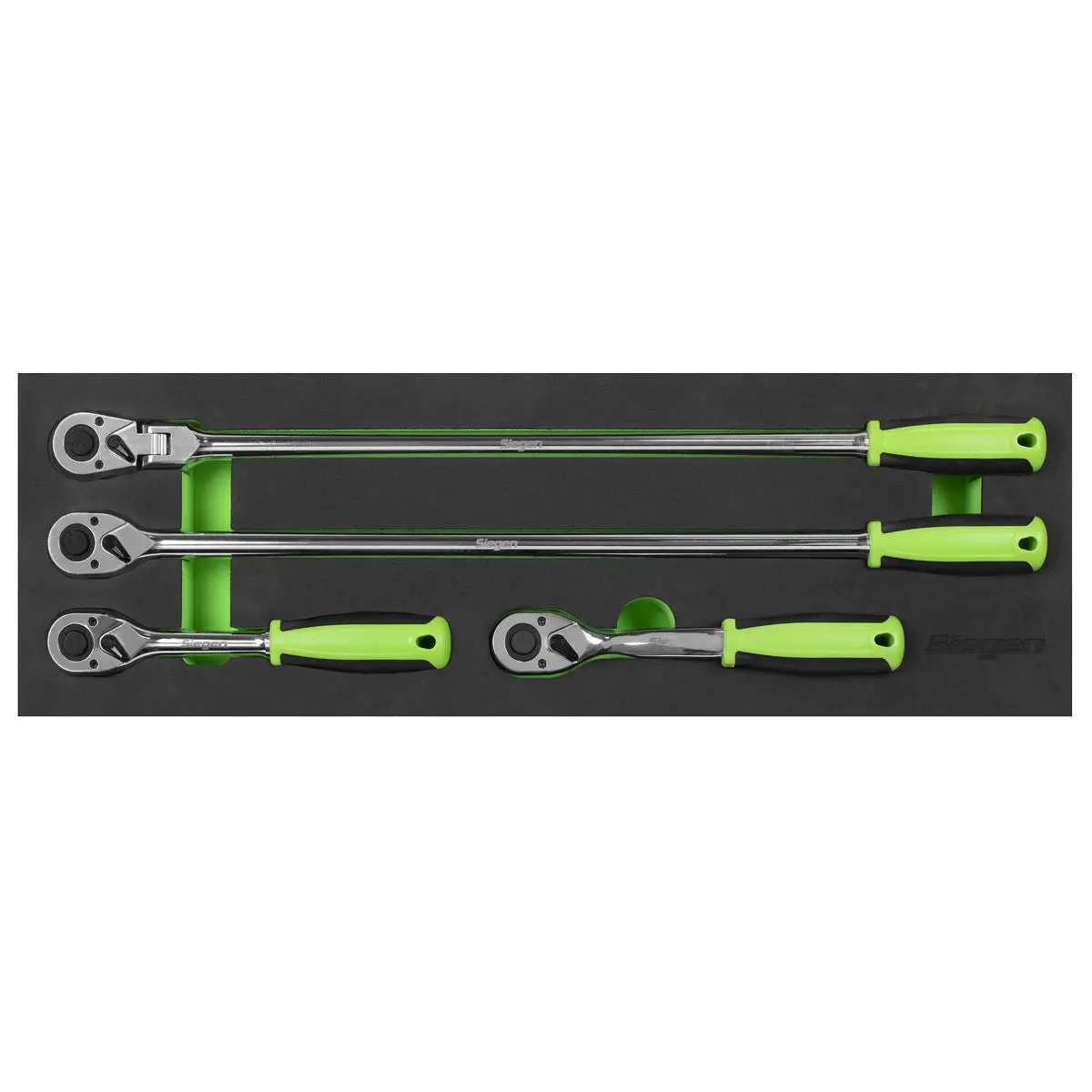 Siegen by Sealey Ratchet Wrench Set 4pc 1/2"Sq Drive Flip Reverse - Image 8