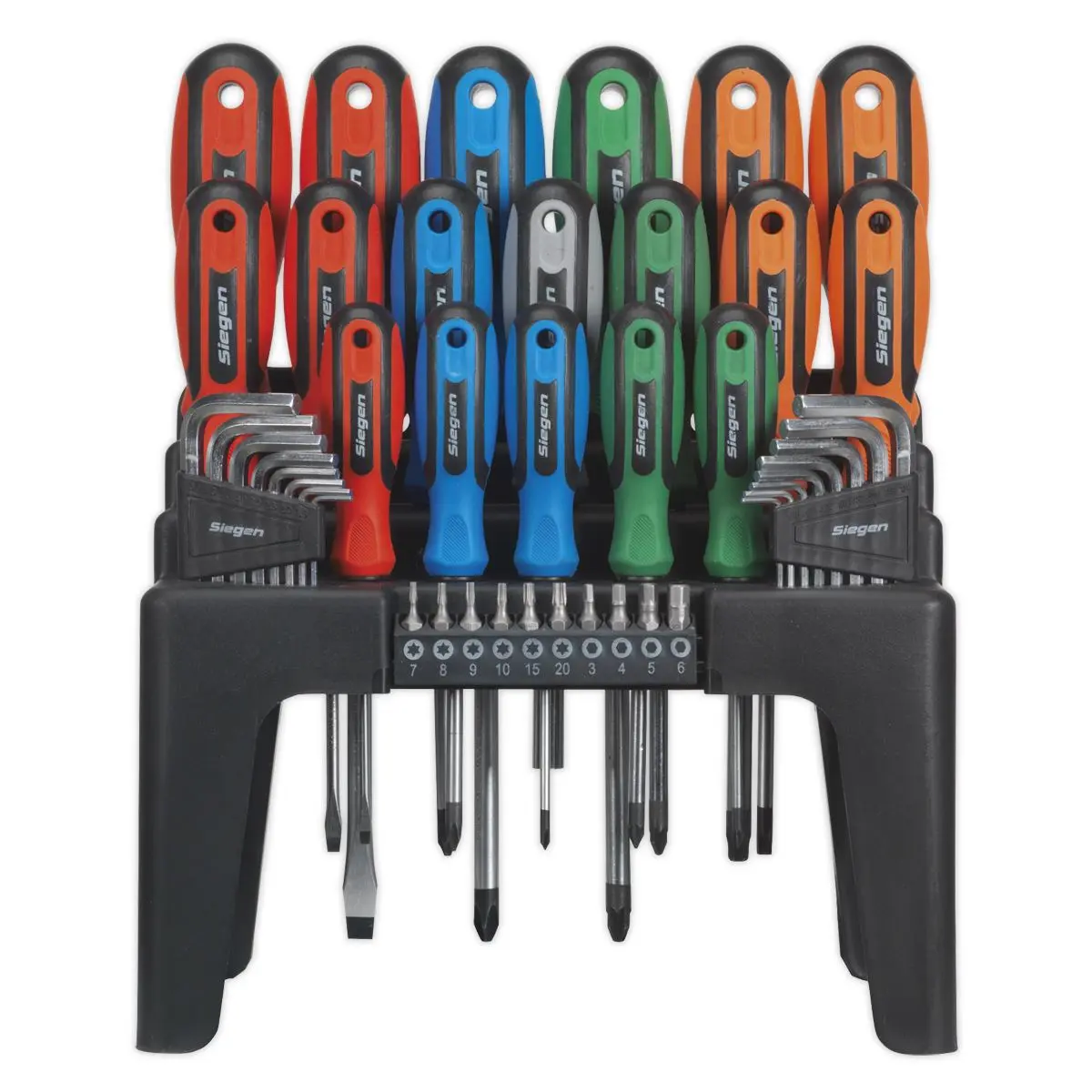 Siegen by Sealey Screwdriver, Hex Key & Bit Set 44pc - Image 7