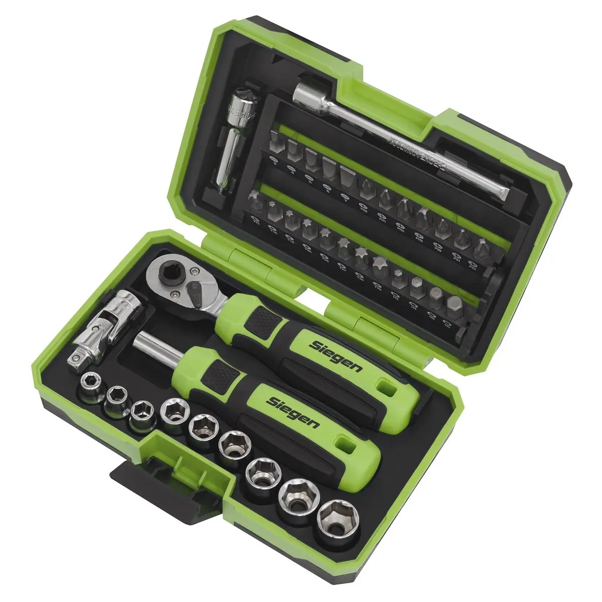 Siegen by Sealey Socket & Bit Set 38pc 1/4"Sq Drive - Image 5