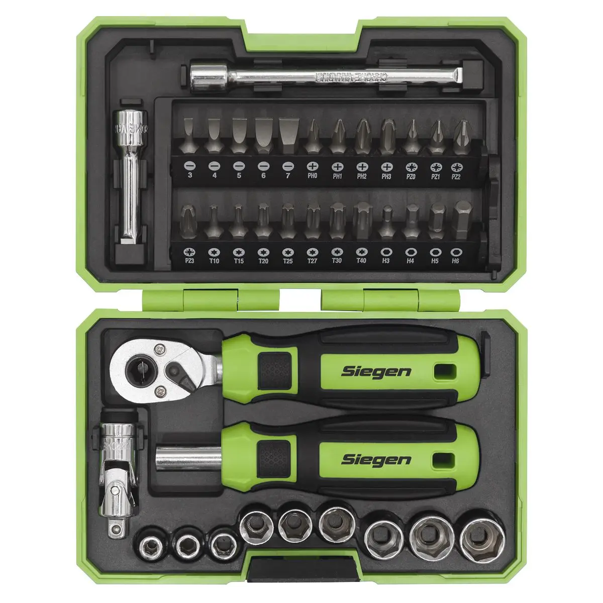 Siegen by Sealey Socket & Bit Set 38pc 1/4"Sq Drive - Image 7