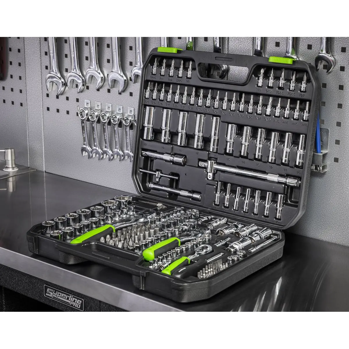 Siegen by Sealey Socket Set 171 Piece 1/4", 3/8" and 1/2" Drive WallDrive Metric 4-32mm - Image 6
