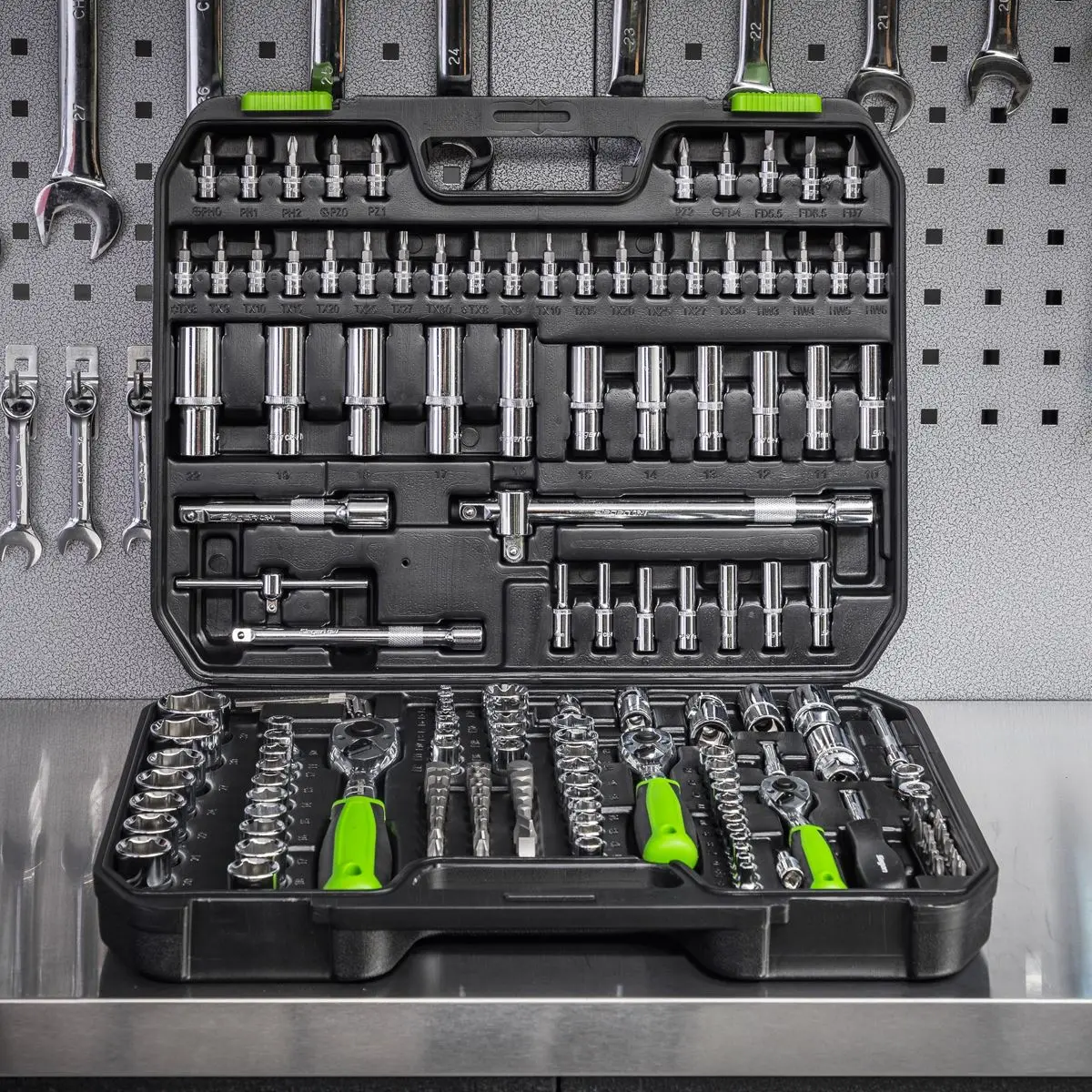Siegen by Sealey Socket Set 171 Piece 1/4", 3/8" and 1/2" Drive WallDrive Metric 4-32mm - Image 7