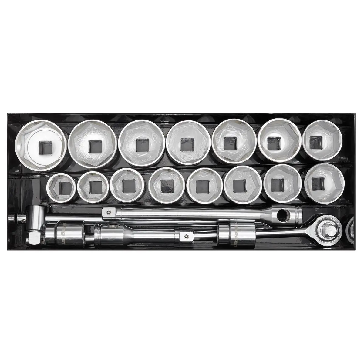 Siegen by Sealey Socket Set 21pc 1"Sq Drive 6pt WallDrive® Metric - Image 4