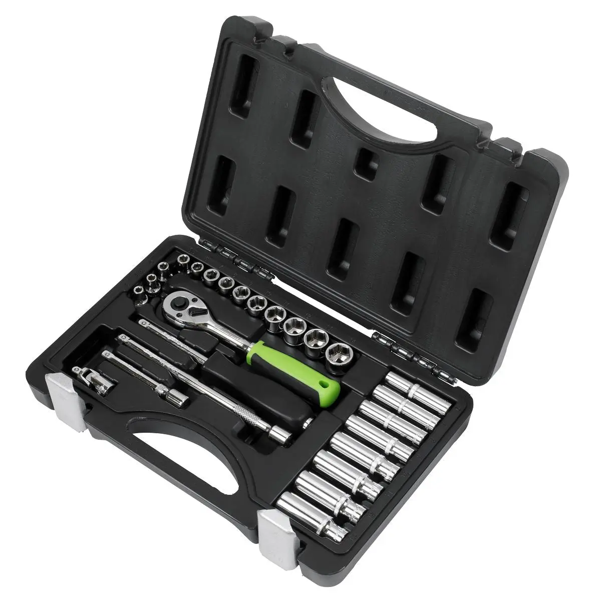 Siegen by Sealey Socket Set 26pc 1/4"Sq Drive Metric - Image 2