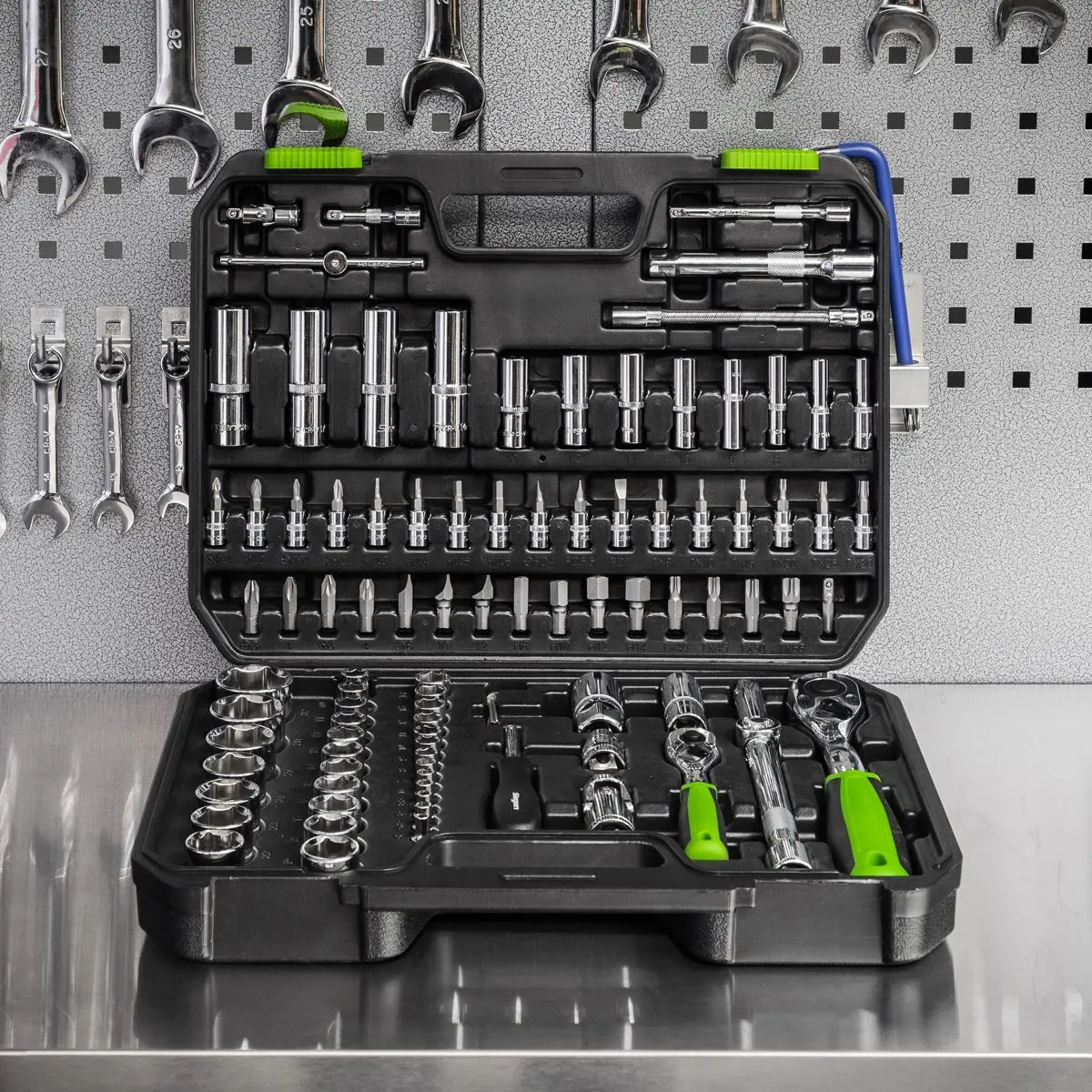 Siegen by Sealey Socket Set 94 Piece 1/4" and 1/2" Drive WallDrive Metric 4-32mm - Image 7