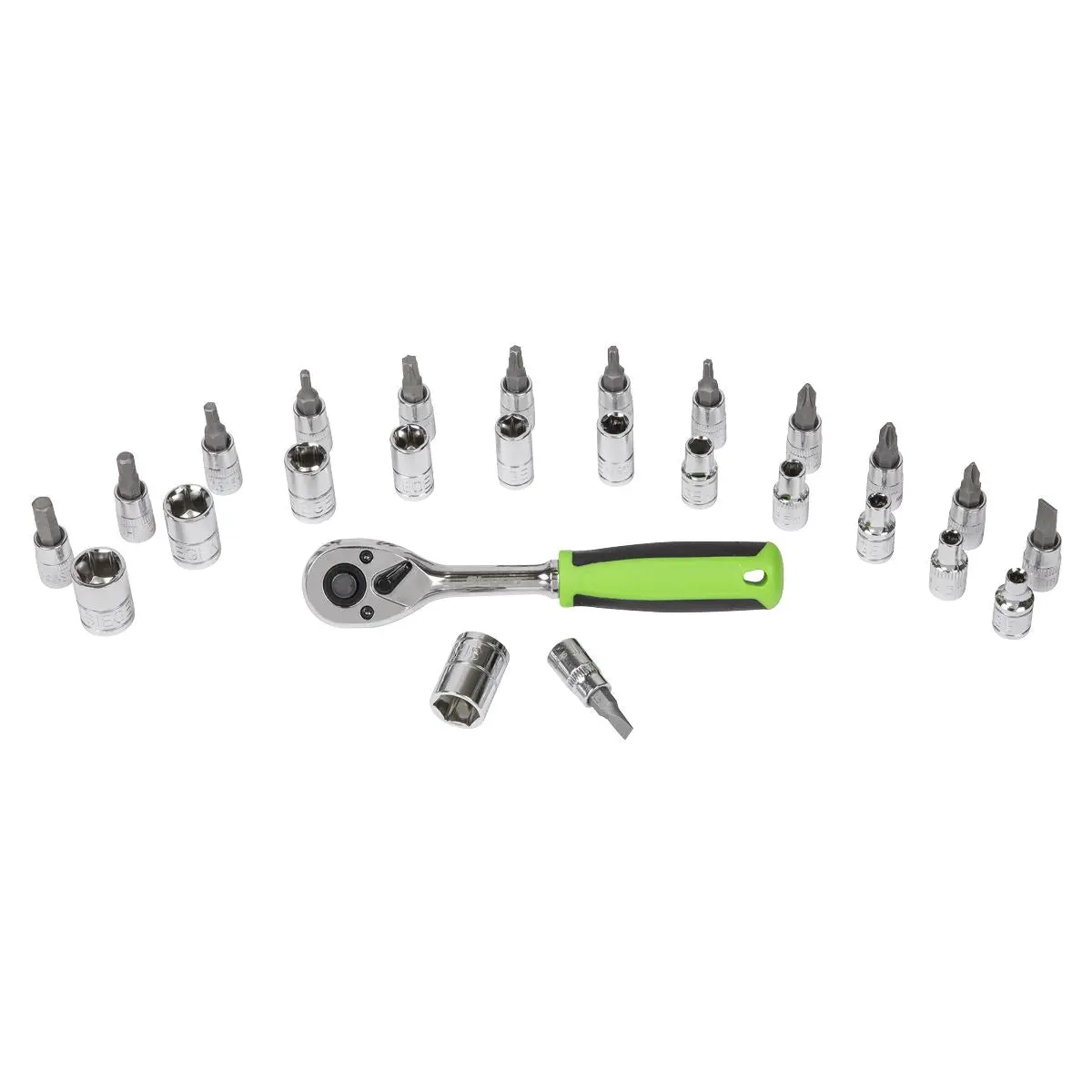Siegen by Sealey Socket & Socket Bit Set 27pc 1/4"Sq Drive WallDrive® Metric - Image 4