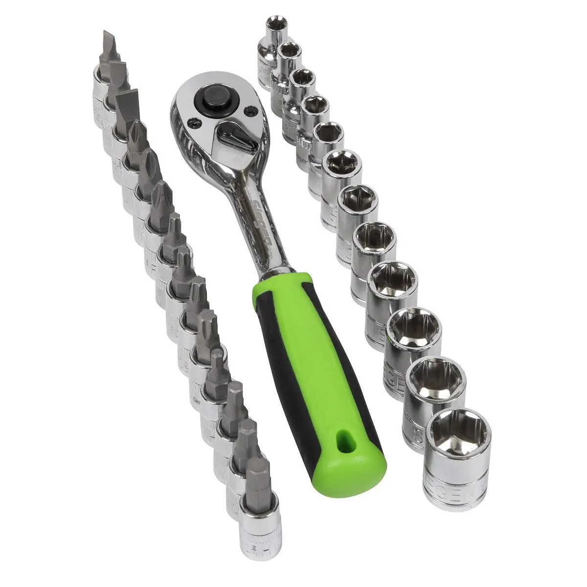 Siegen by Sealey Socket & Socket Bit Set 27pc 1/4"Sq Drive WallDrive® Metric - Image 5