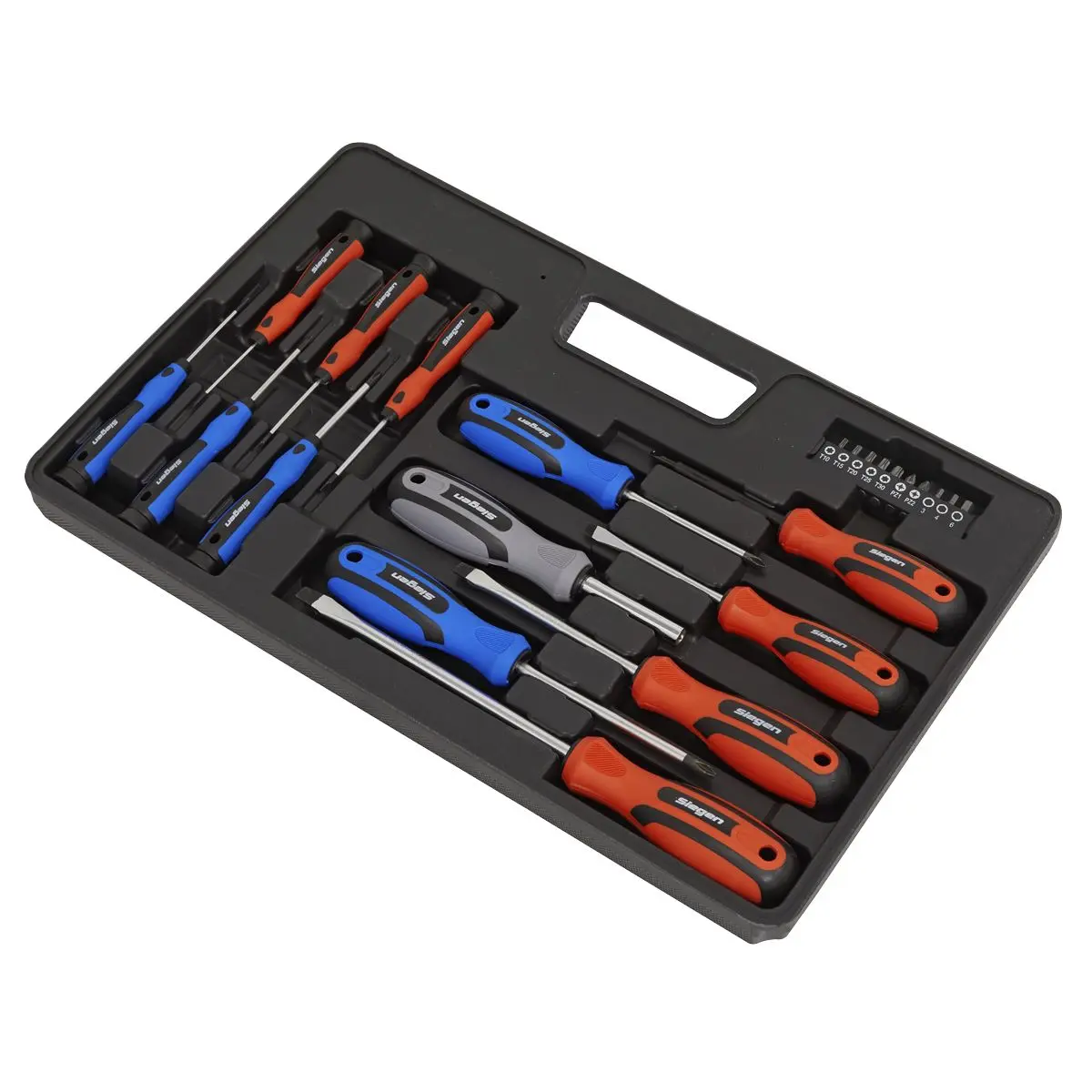Siegen by Sealey Soft Grip Screwdriver & Bit Set 23pc - Image 4