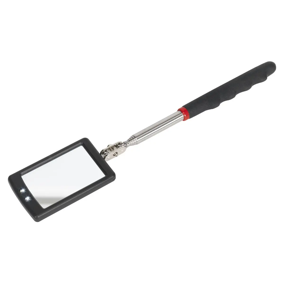 Siegen by Sealey Telescopic Inspection Mirror 52 x 83mm with 2 LEDs - Image 2