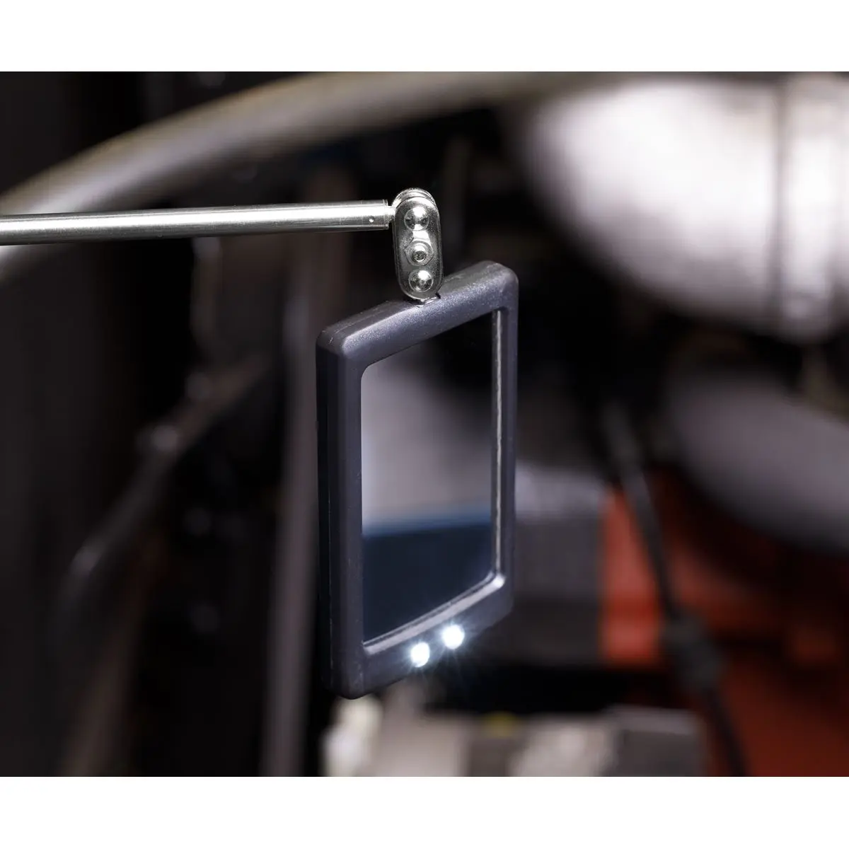 Siegen by Sealey Telescopic Inspection Mirror 52 x 83mm with 2 LEDs - Image 3