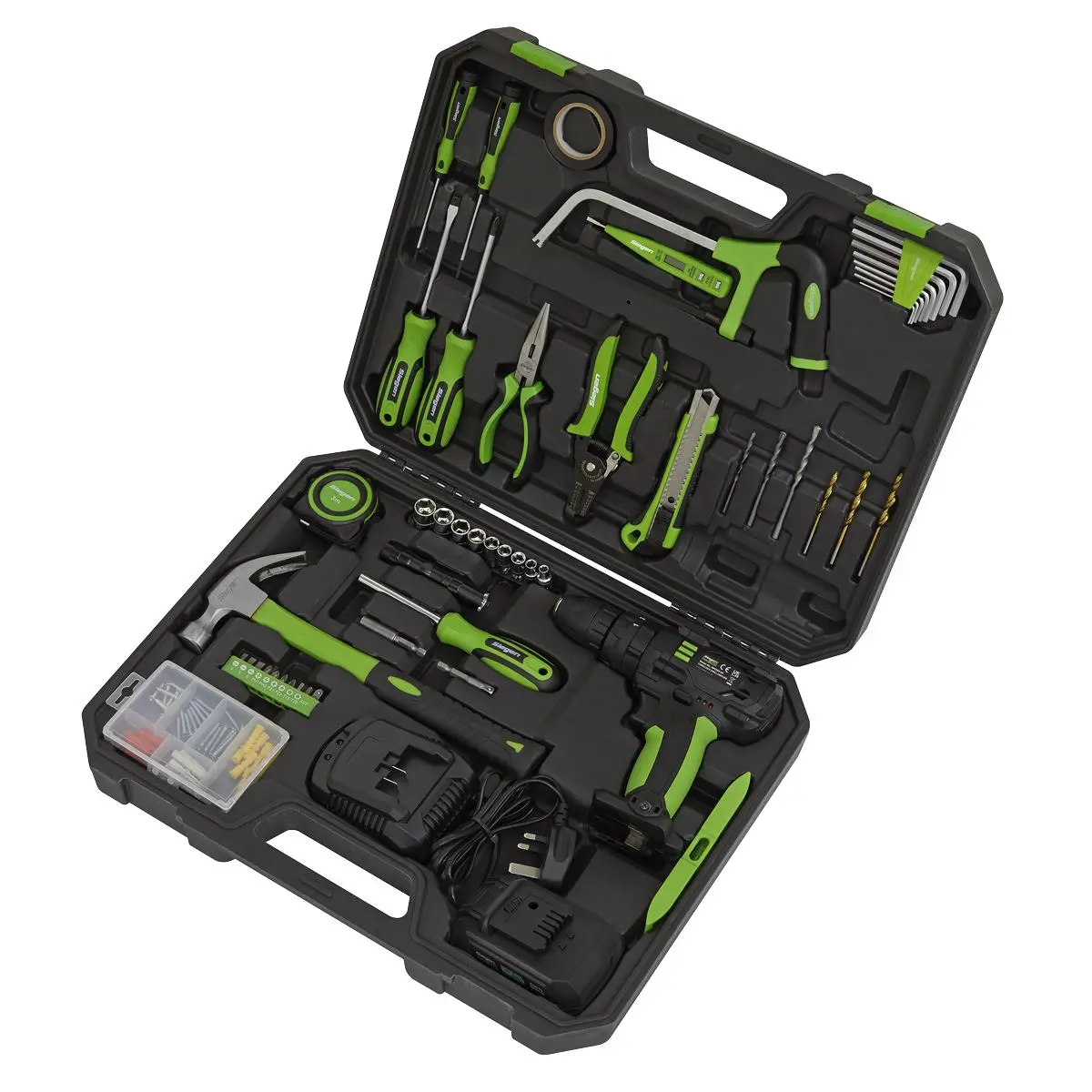 Siegen by Sealey Tool Kit with Cordless Drill 101pc - Image 3