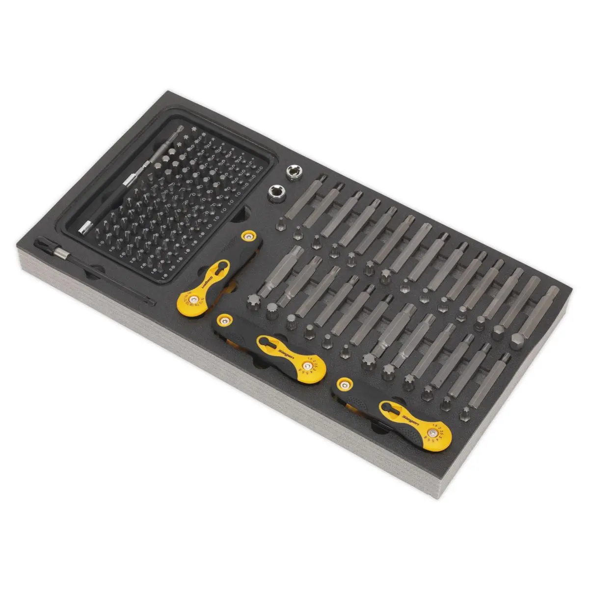 Siegen by Sealey Tool Tray with Specialised Bits & Folding Hex Keys 192pc - Image 5