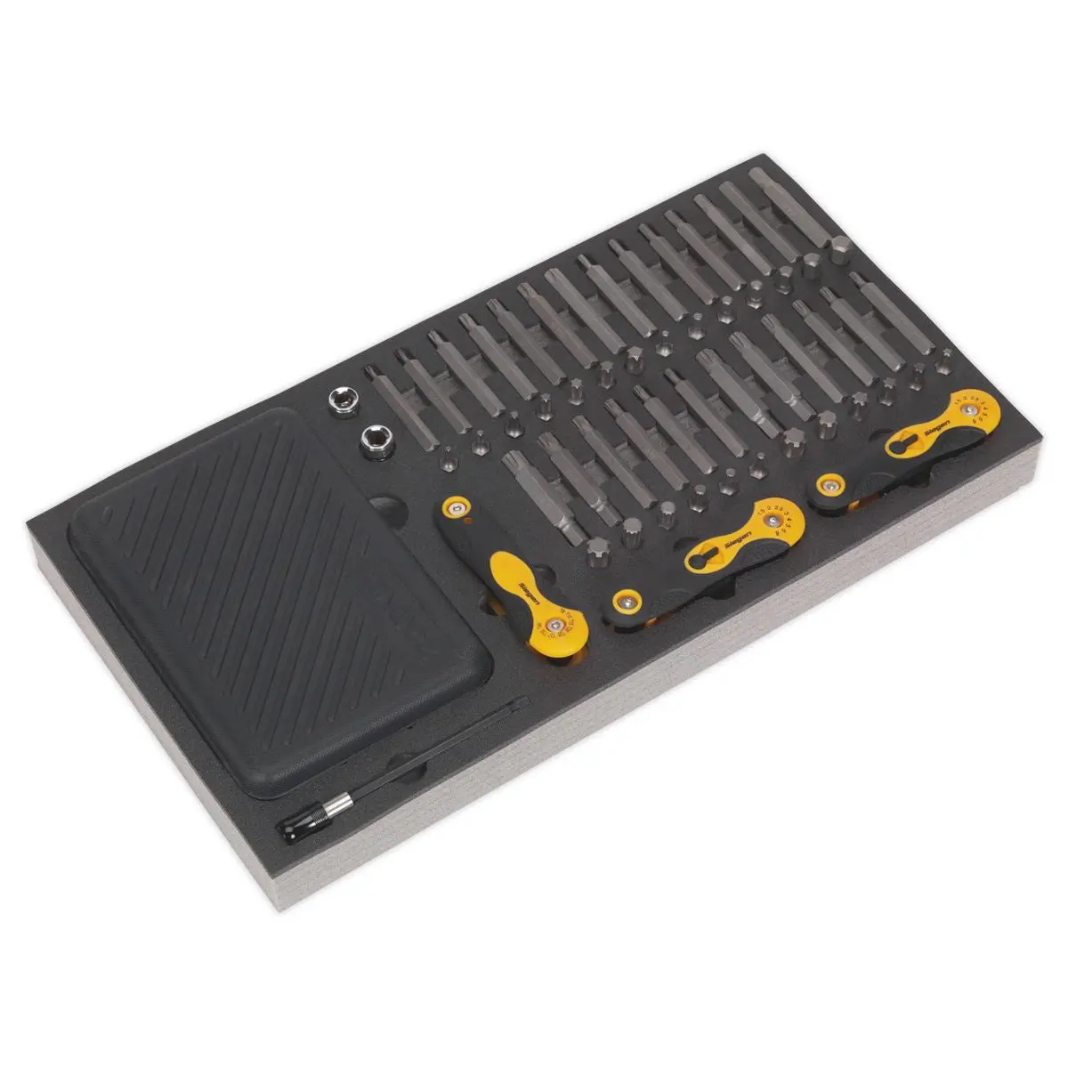 Siegen by Sealey Tool Tray with Specialised Bits & Folding Hex Keys 192pc - Image 7