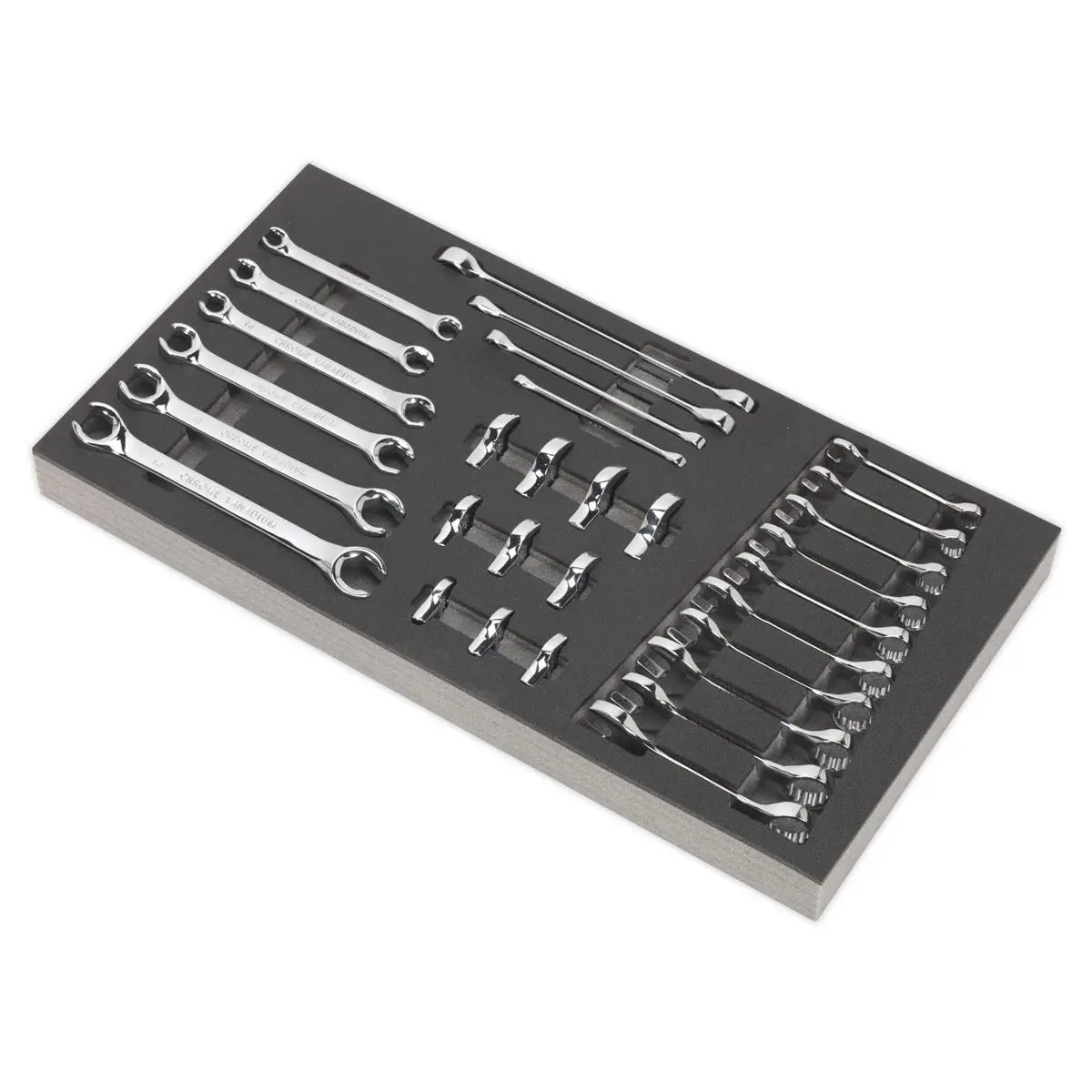 Siegen by Sealey Tool Tray with Specialised Spanner Set 30pc - Metric - Image 2