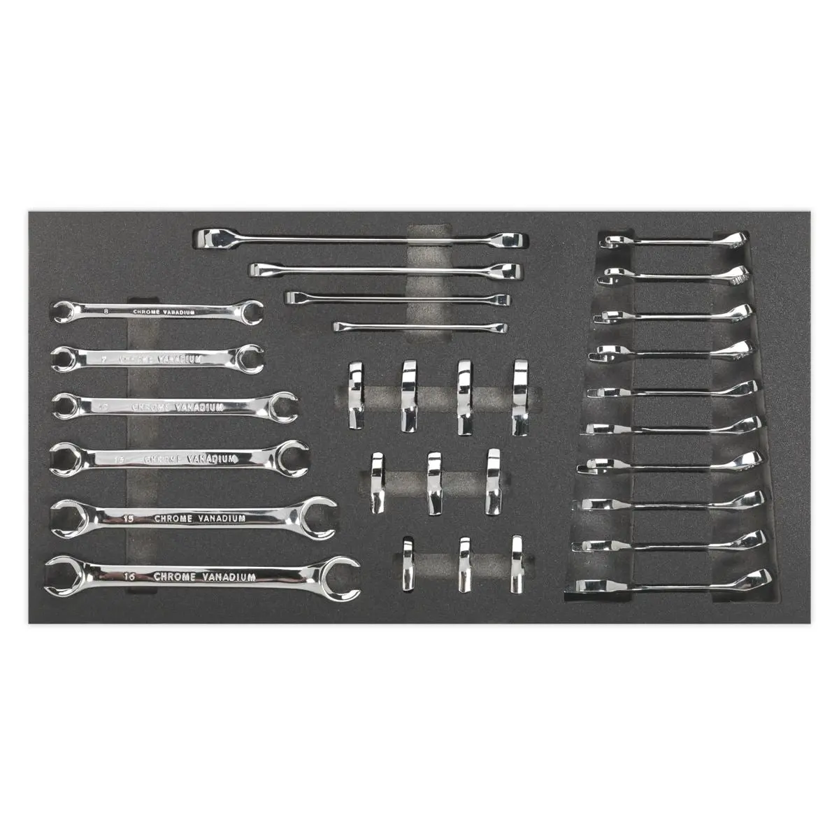 Siegen by Sealey Tool Tray with Specialised Spanner Set 30pc - Metric - Image 3