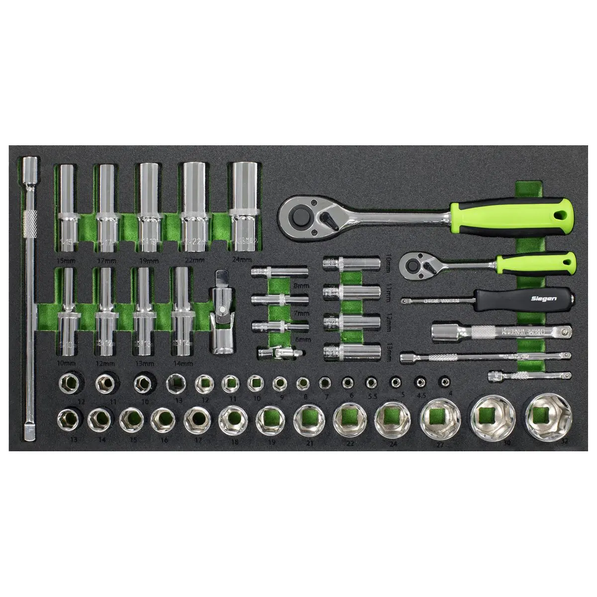Siegen by Sealey Topchest & Rollcab Combination 6 Drawer with 247pc Tool Kit - Image 12