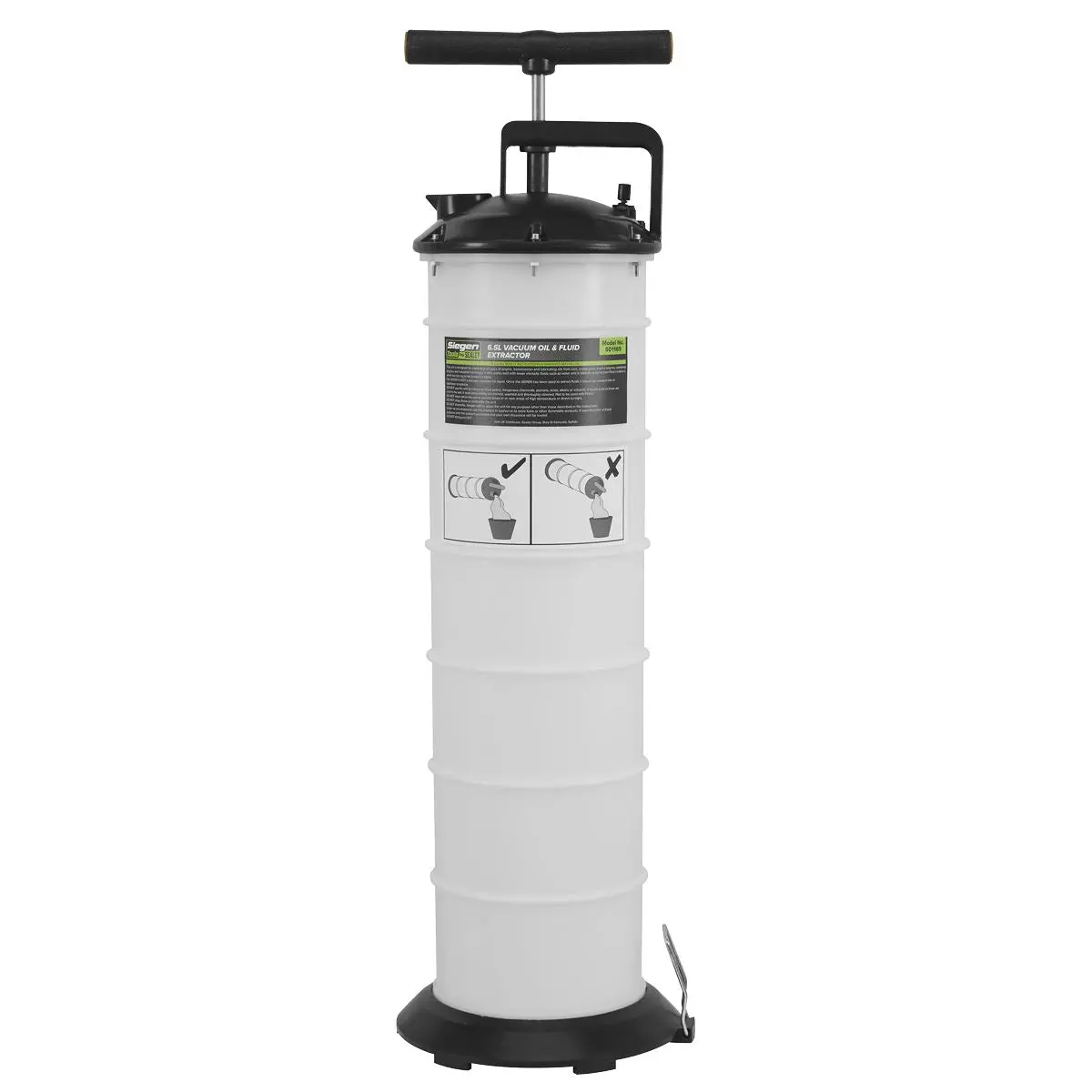 Siegen by Sealey Vacuum Oil & Fluid Extractor Manual 6.5L - Image 3