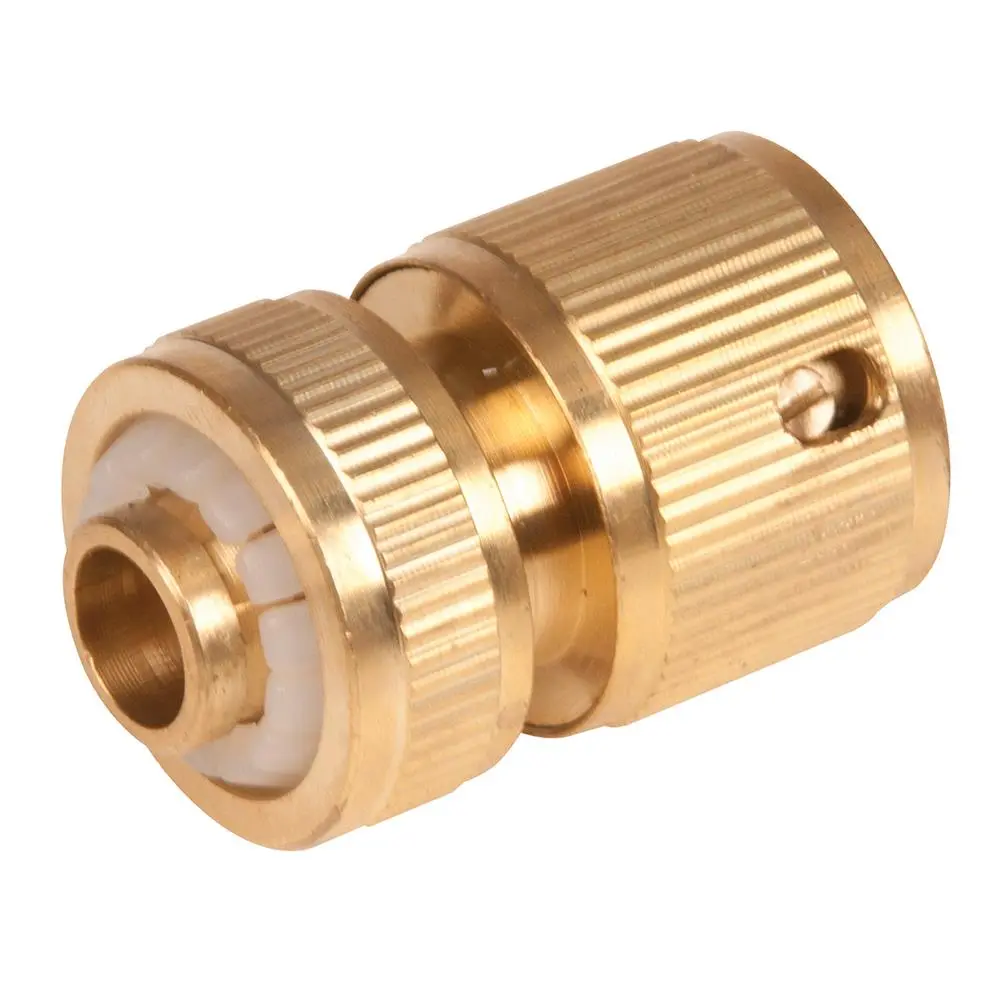 Silverline 1/2" Brass Quick Hose Connector Water Gardening Irrigation Tap - Image 2