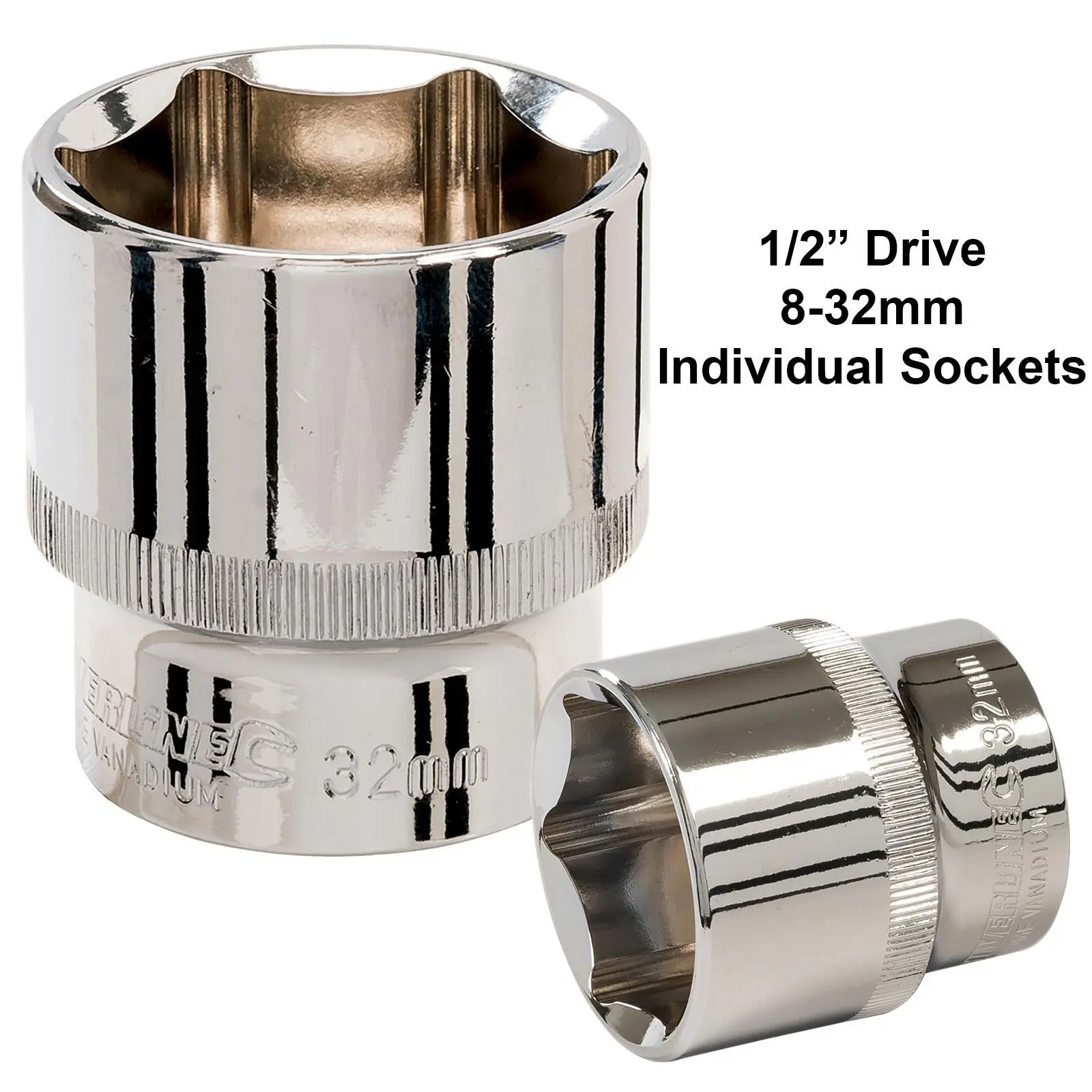 Silverline 1/2" Drive Metric Sockets