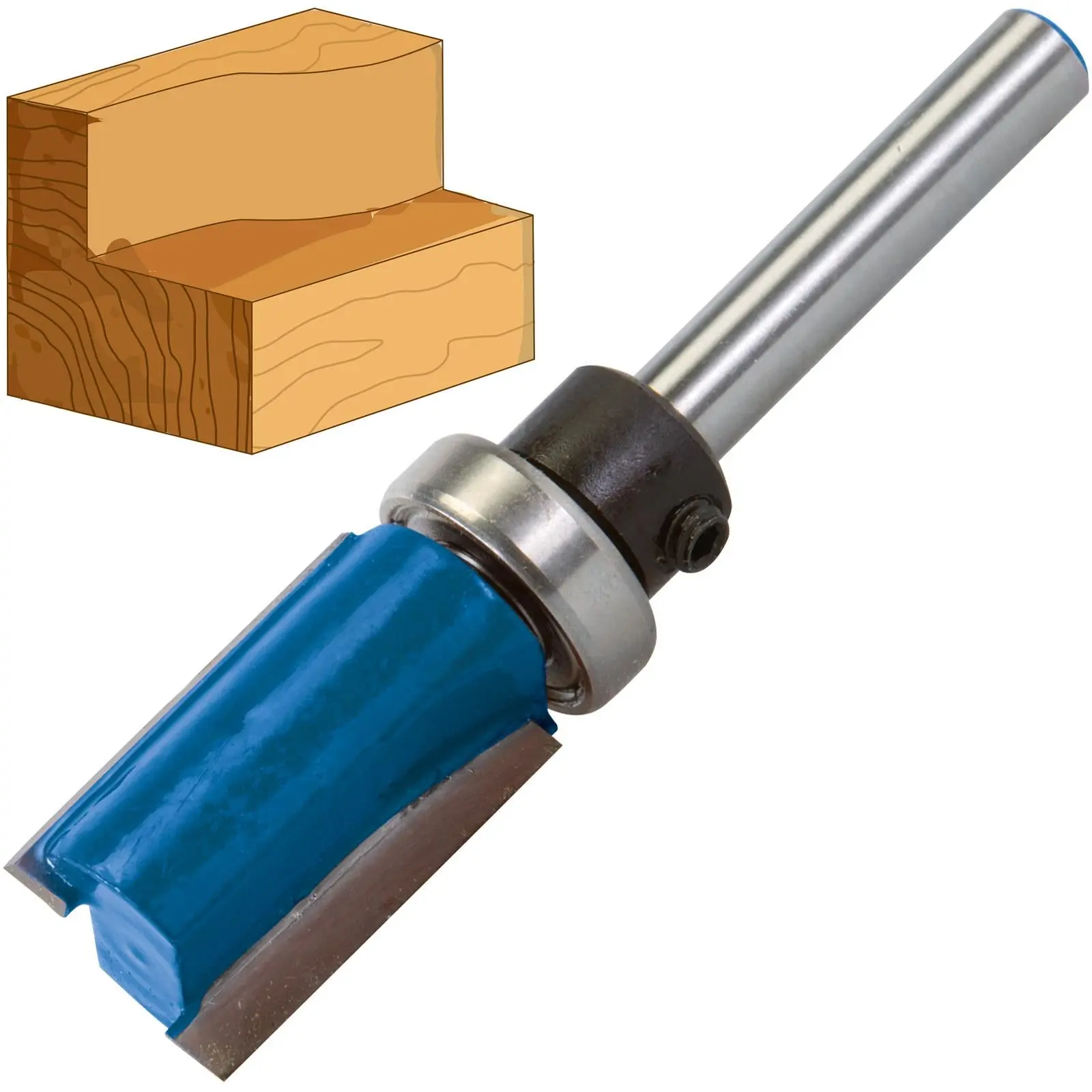 Silverline 1/4" Shank TCT Template Cutter Router Bits - Image 17