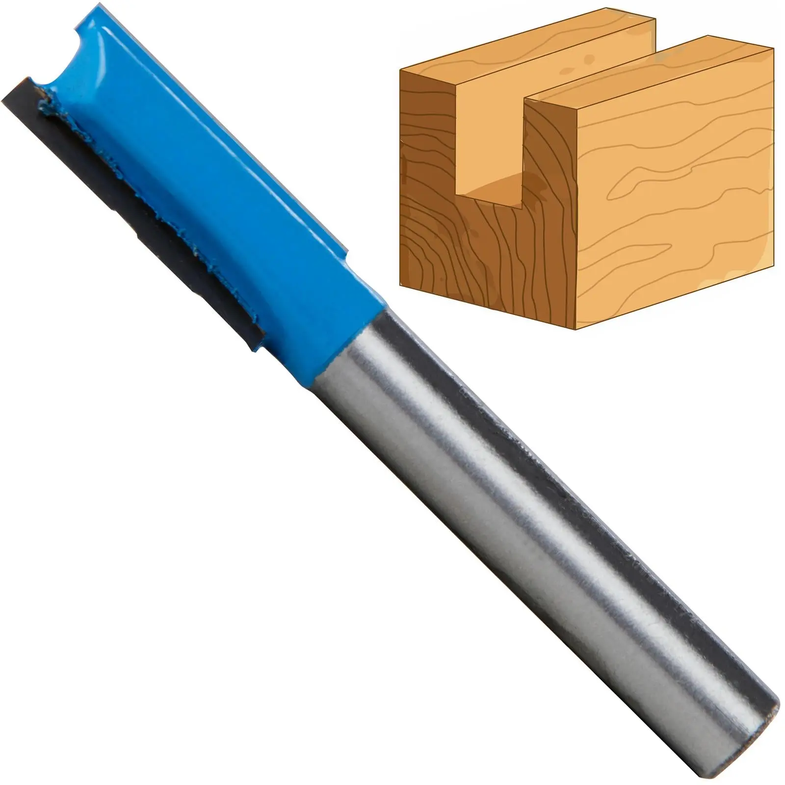 Silverline 1/4" TCT Straight Metric Cutters - Image 6