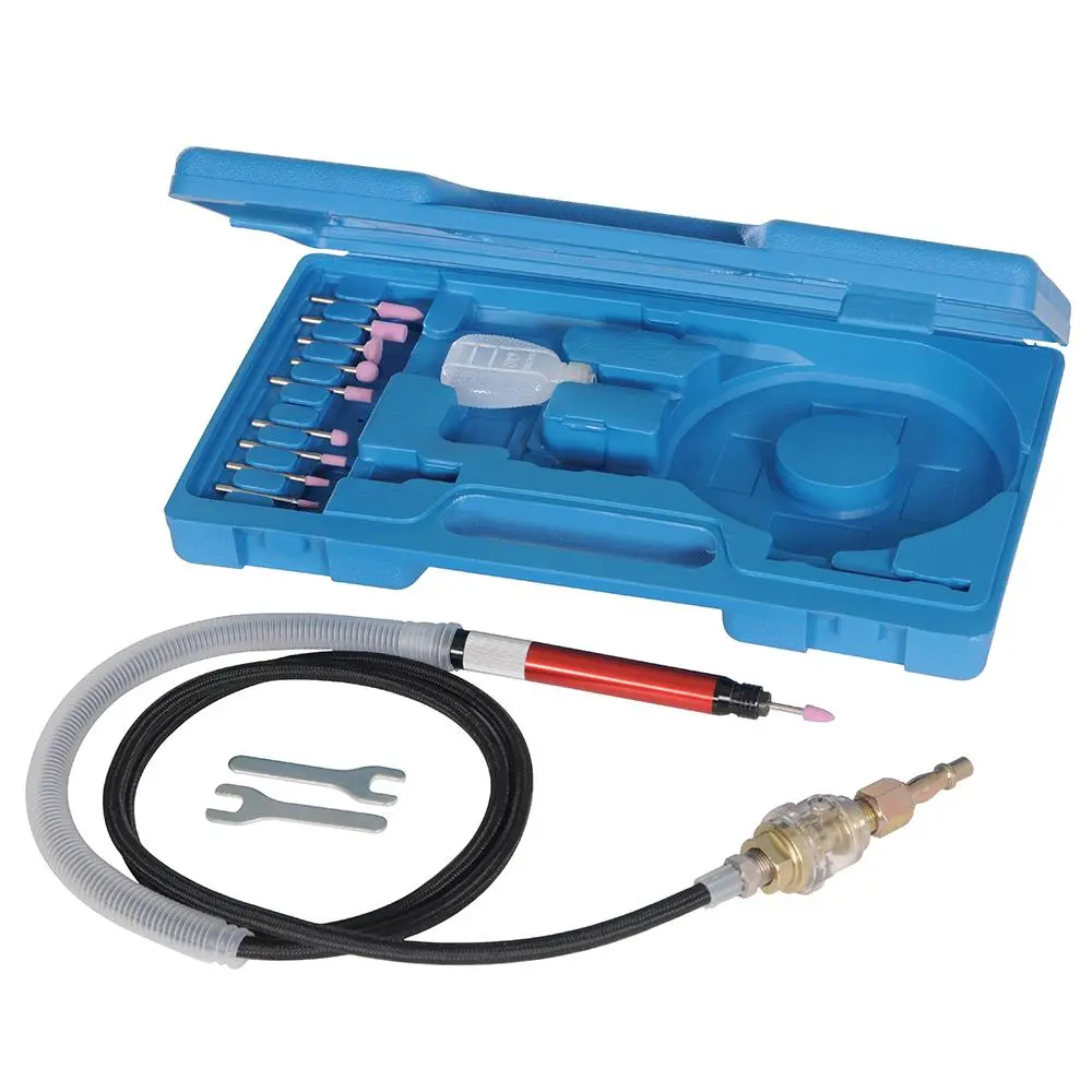 Silverline 1.5m Air Micro Grinder Kit High Speed Heads Oiler Precise - Image 4